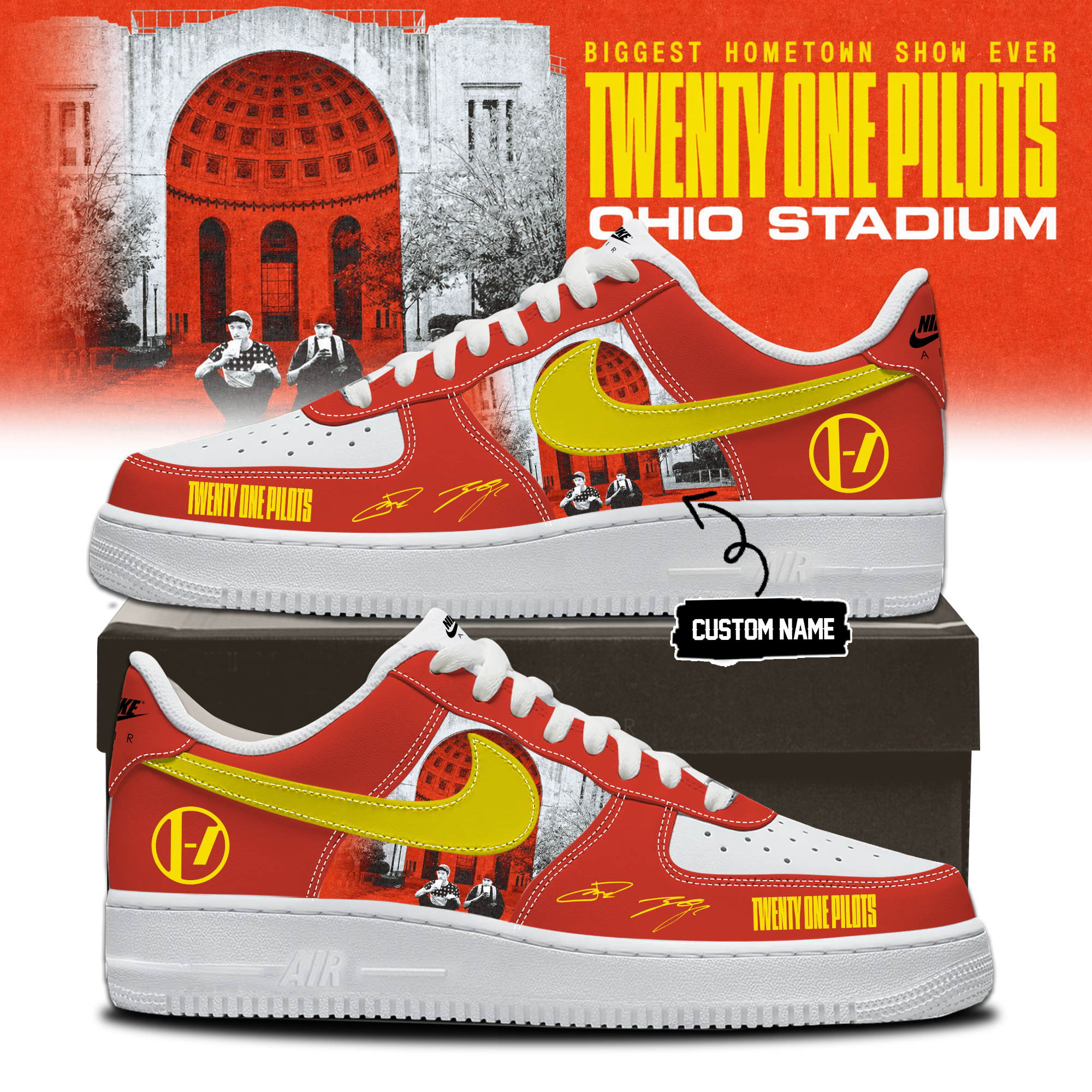 Twenty One Pilots 2026 Shows Premium Concert Sneakers