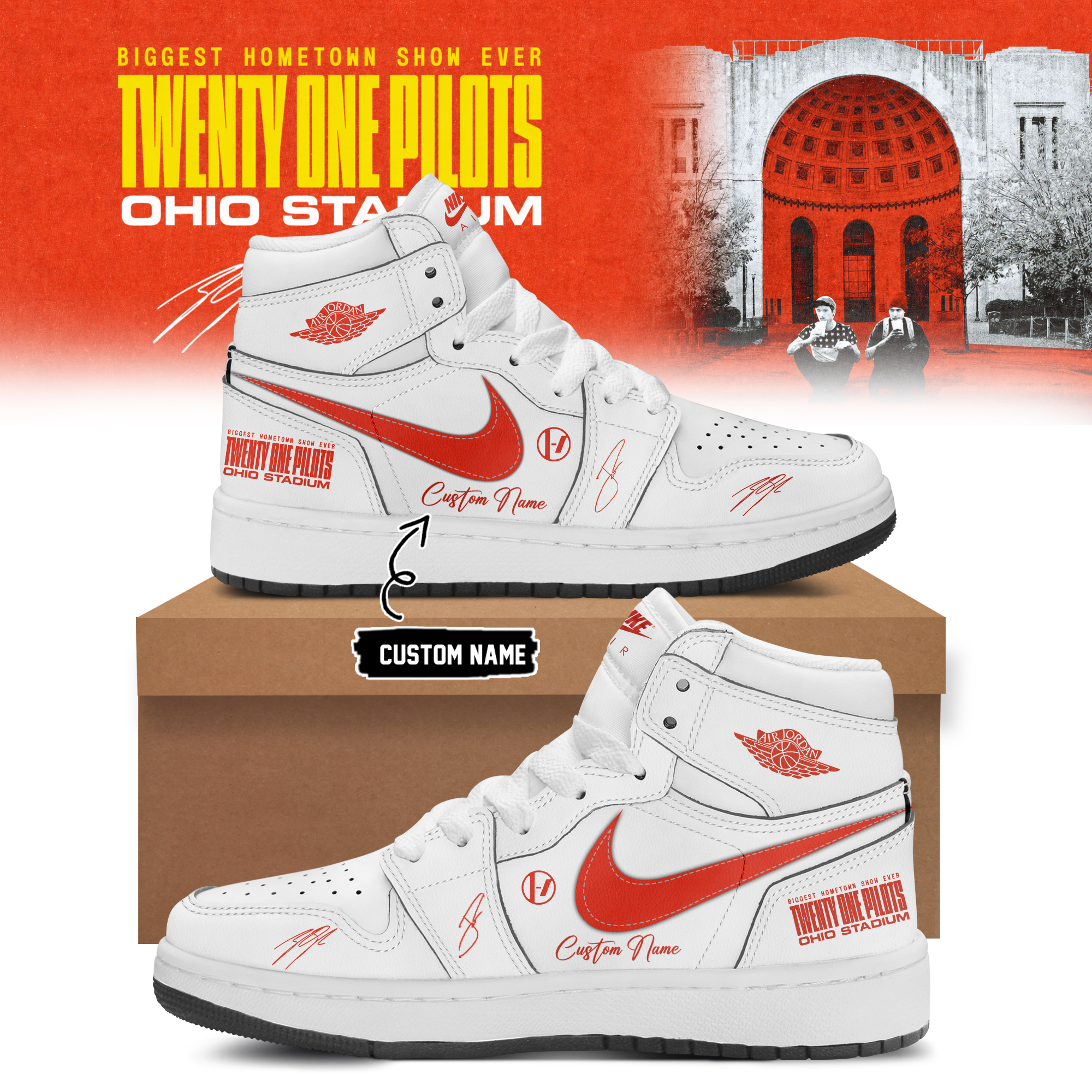 Twenty One Pilots 2026 Shows Premium Limited Edition Footwear