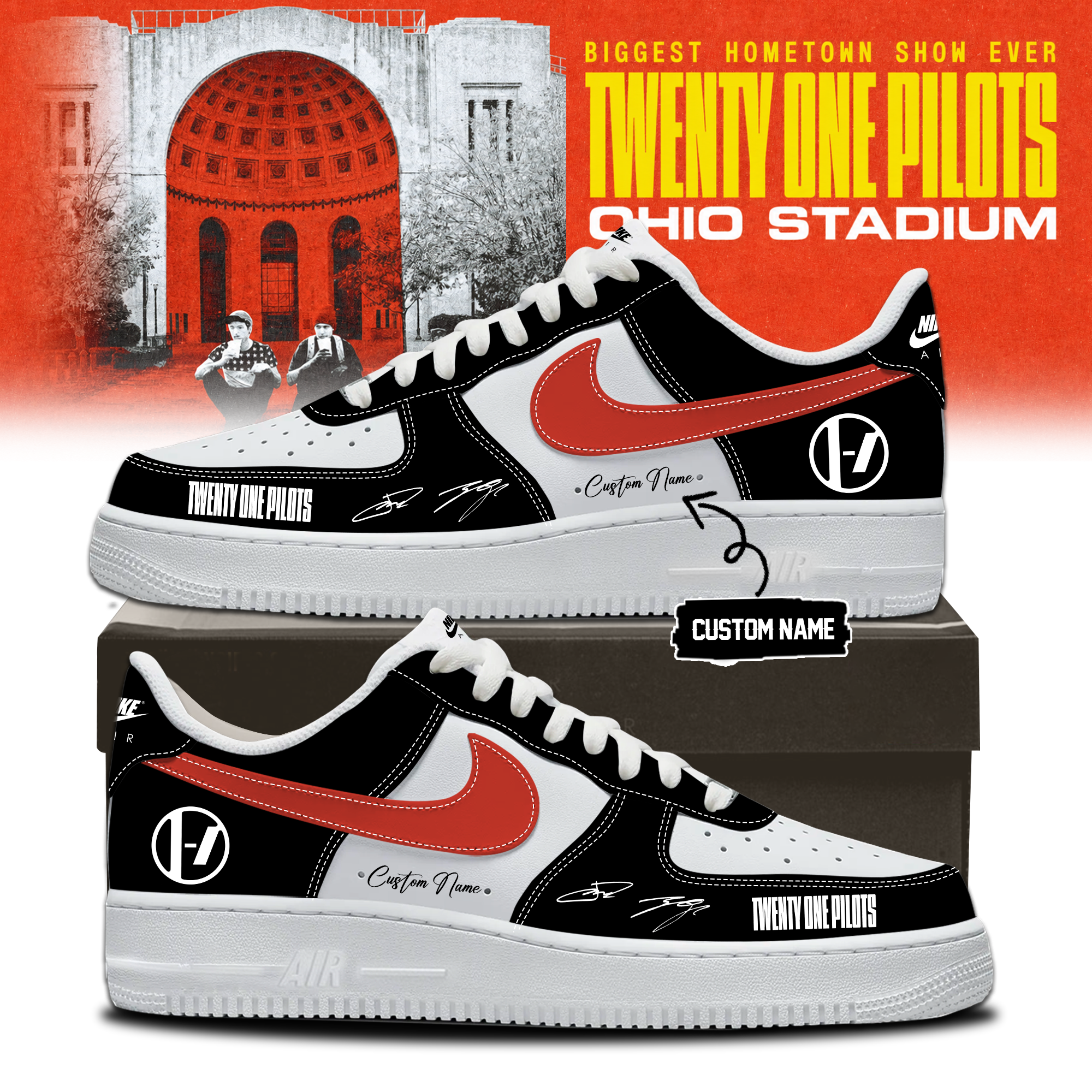 Twenty One Pilots 2026 Shows Premium Signature Casual Shoes