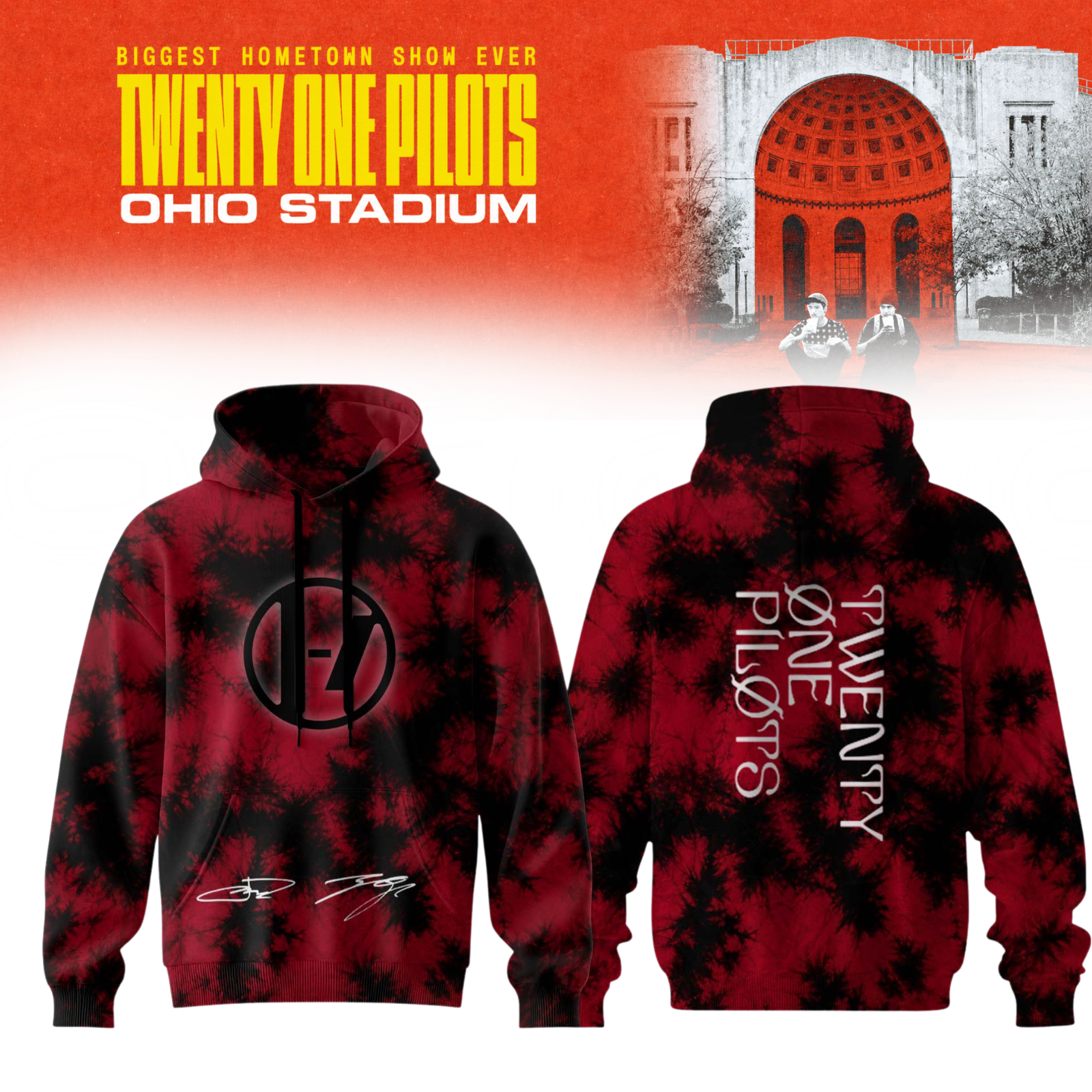 Twenty One Pilots 2026 Shows Premium Signature Concert Hoodie