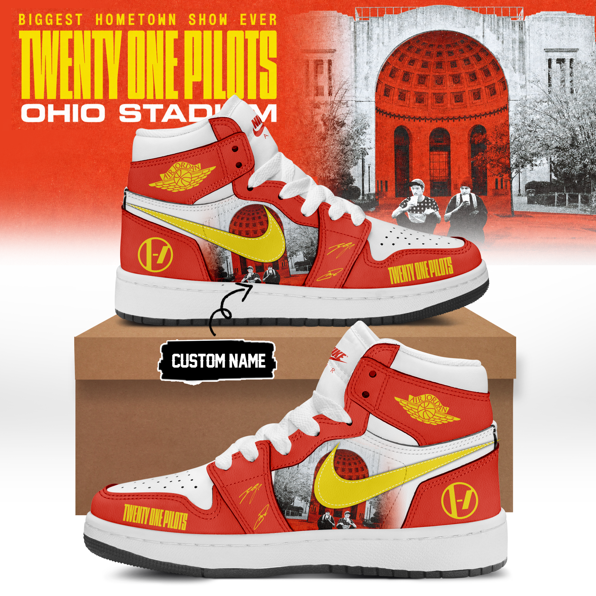 Twenty One Pilots 2026 Shows Signature Fan Shoes