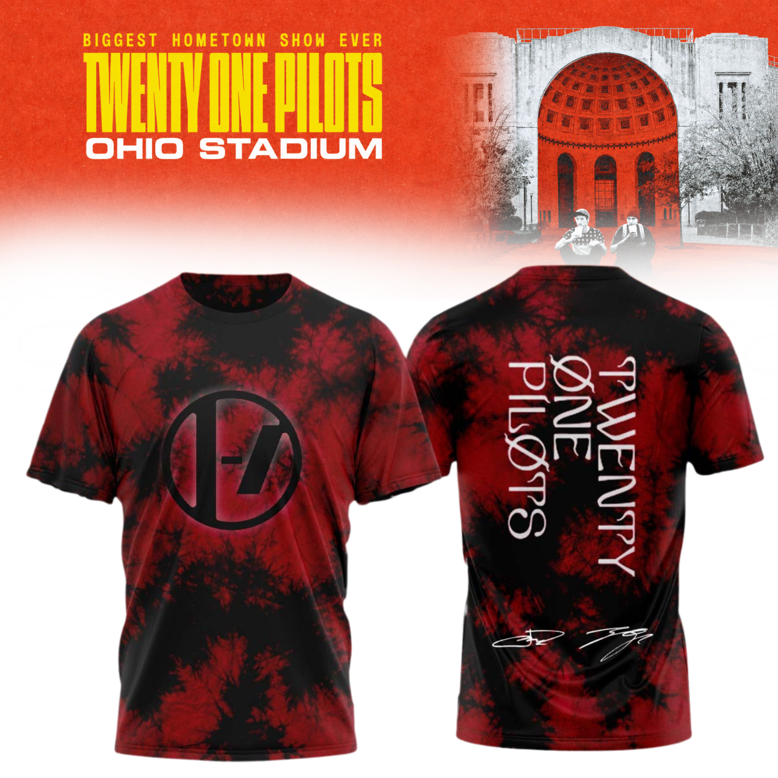 Twenty One Pilots 2026 Shows Signature Limited Edition Graphic T Shirt
