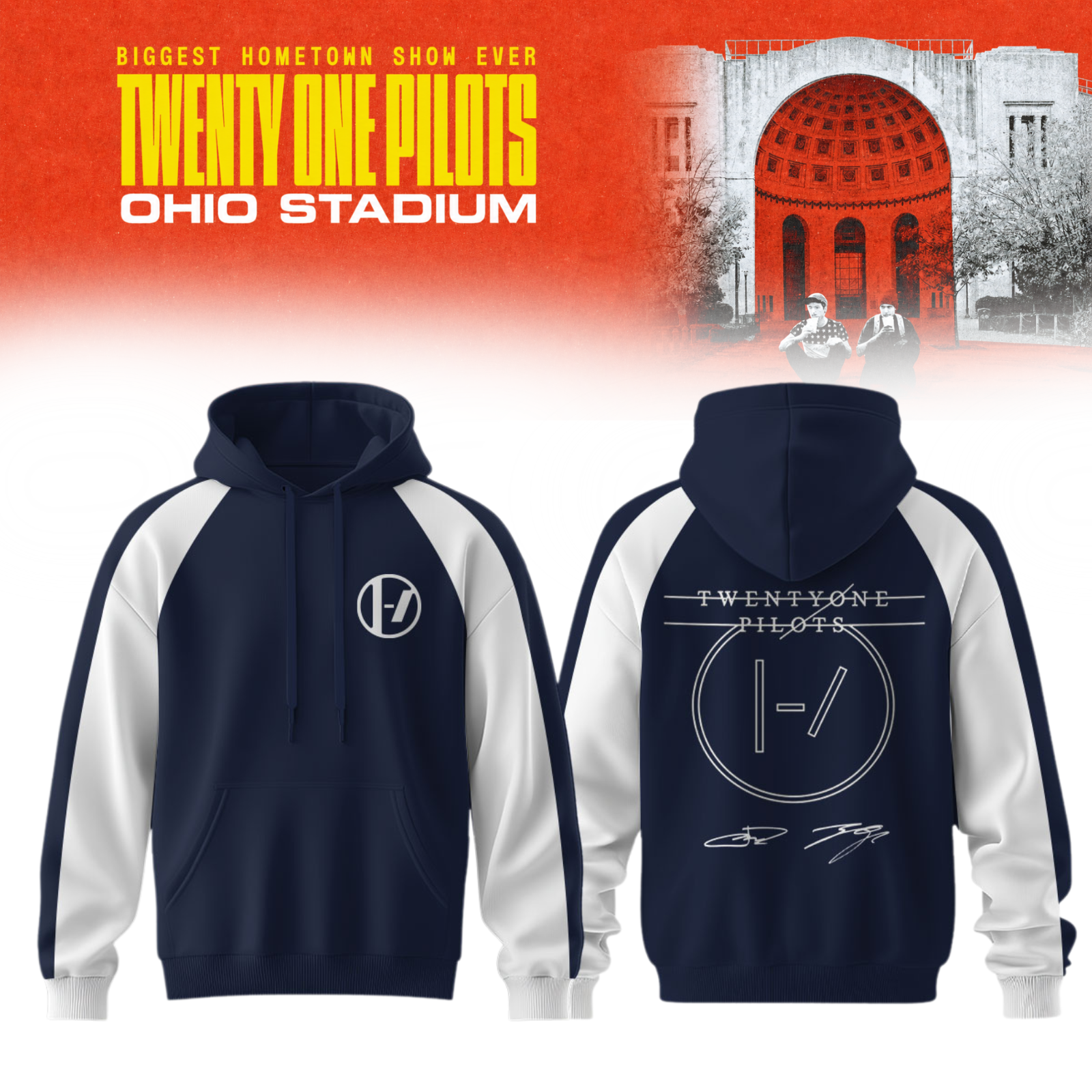 Twenty One Pilots 2026 Shows Signature Limited Edition Pullover Hoodie