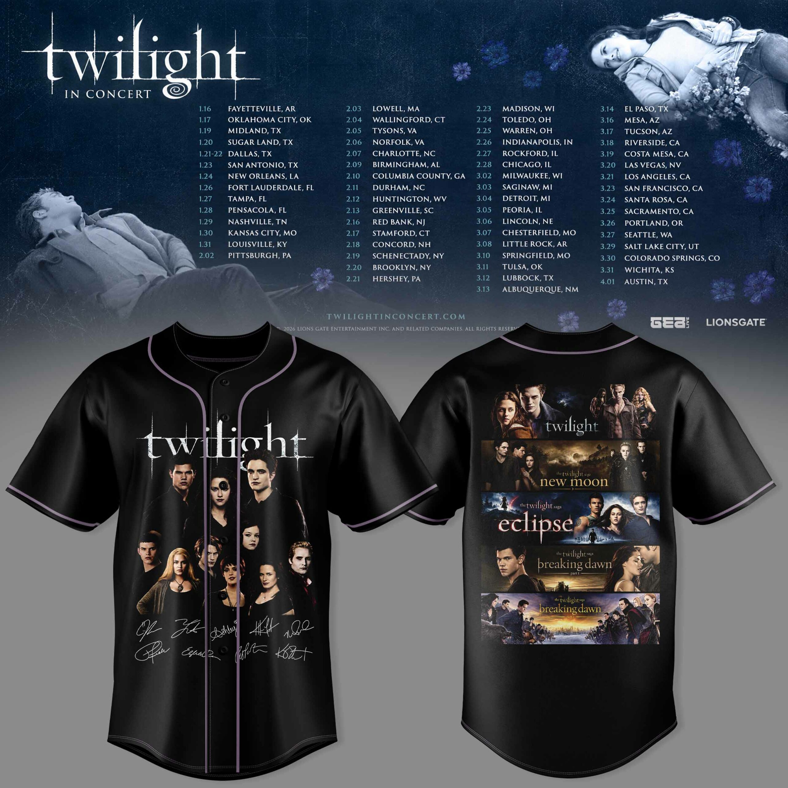 Twilight In Concert Unisex Tour Jersey Fantasy Concert Apparel 1 - Unicasport Twilight In Concert Unisex Tour Jersey Fantasy Concert Apparel