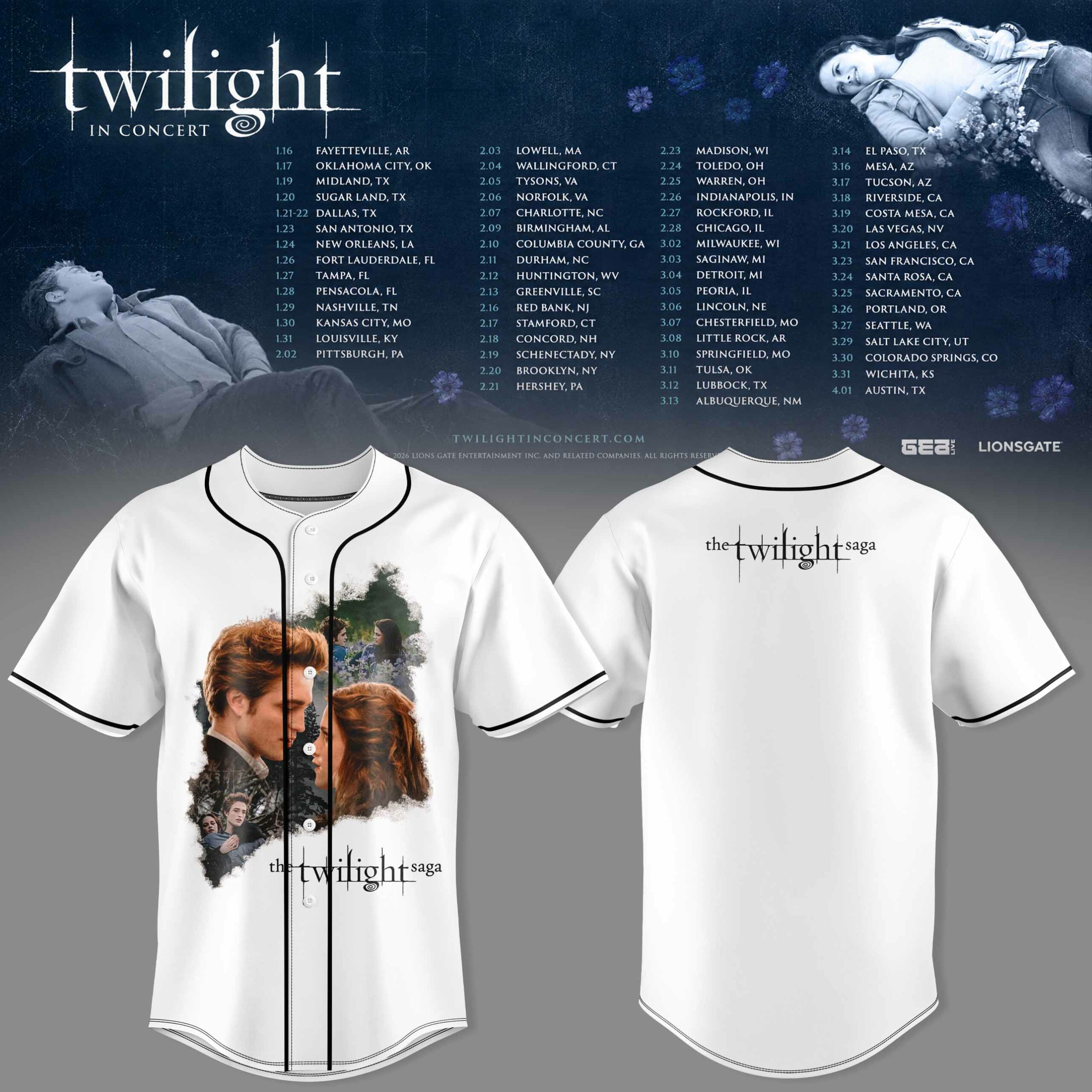 Twilight In Concert Unisex Tour Jersey Movie Fan Wear 1 - Unicasport Twilight In Concert Unisex Tour Jersey Movie Fan Wear