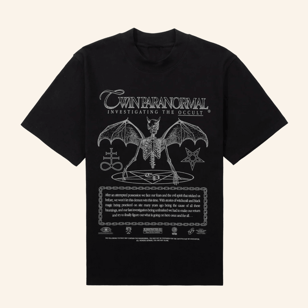 Twin Paranormal Merch Demonic Evidence TShirt Gift Ideas For Husband