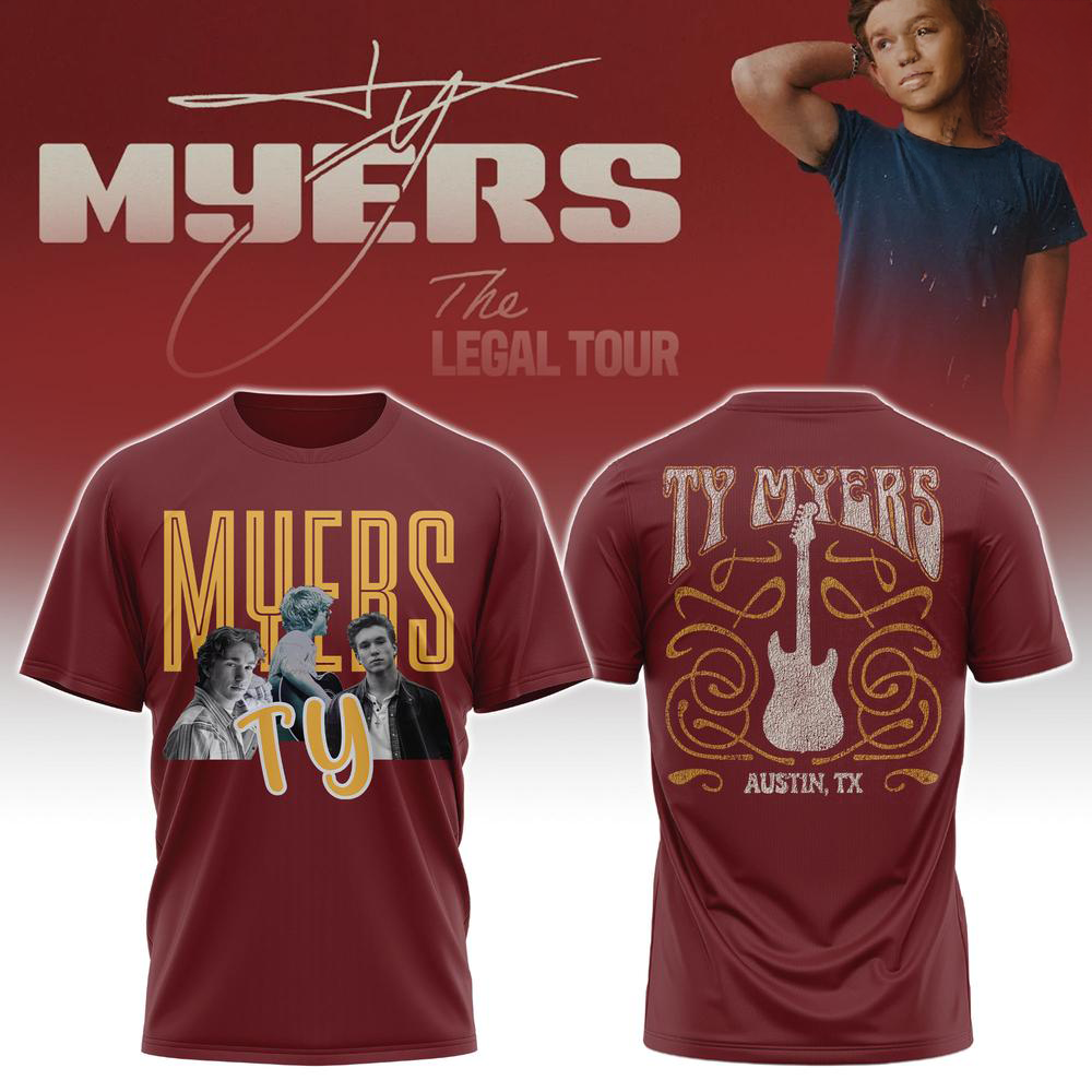 Ty Myers The Legal Tour 2026 TShirt