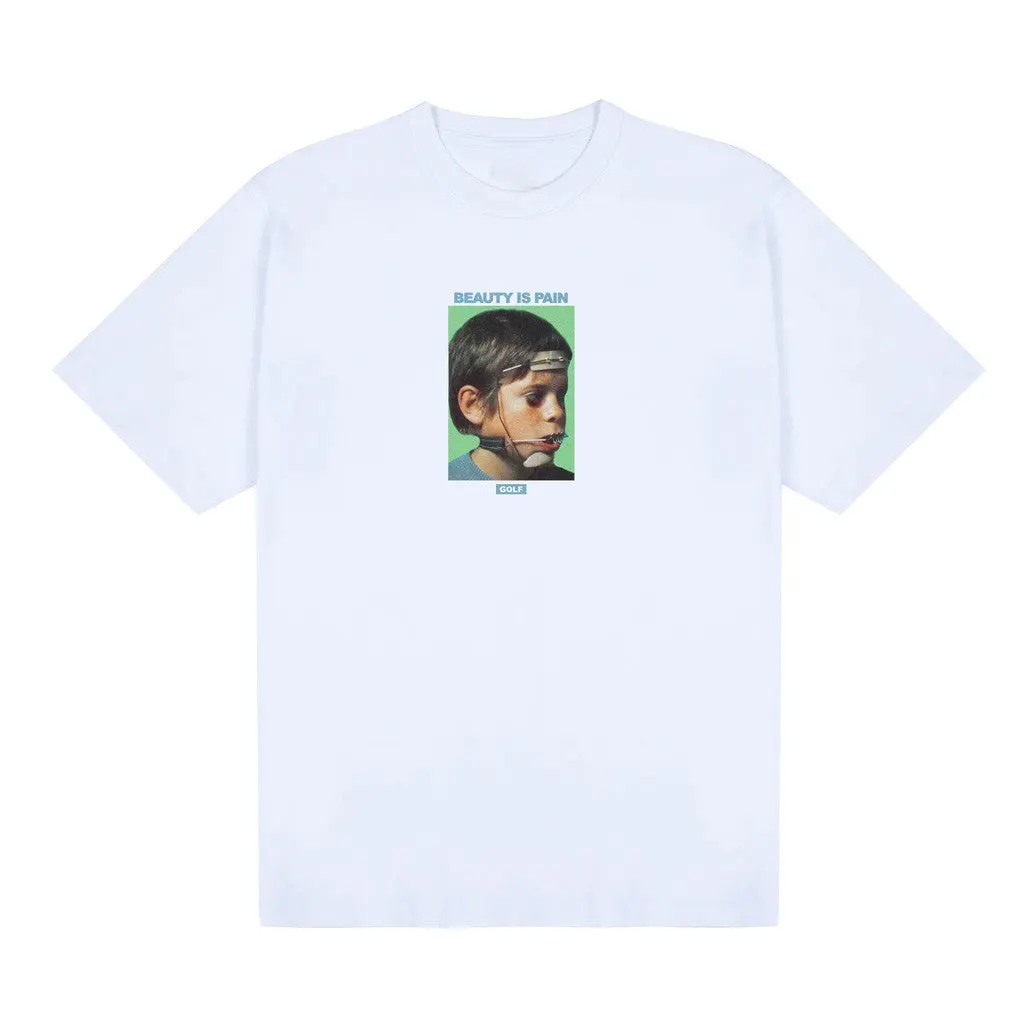 Tyler The Creator Merch Beauty Is Pain TShirt White Golf Wang Merch Gifts For Dudes