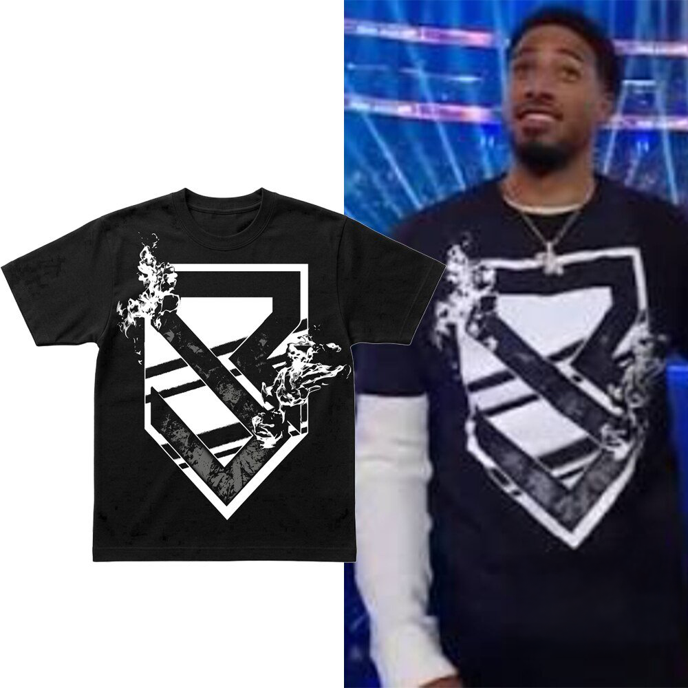 Tyrese Haliburton Seth Rollins Flames Graphic Black T Shirt 2026 Wrestling Basketball Fan Tee