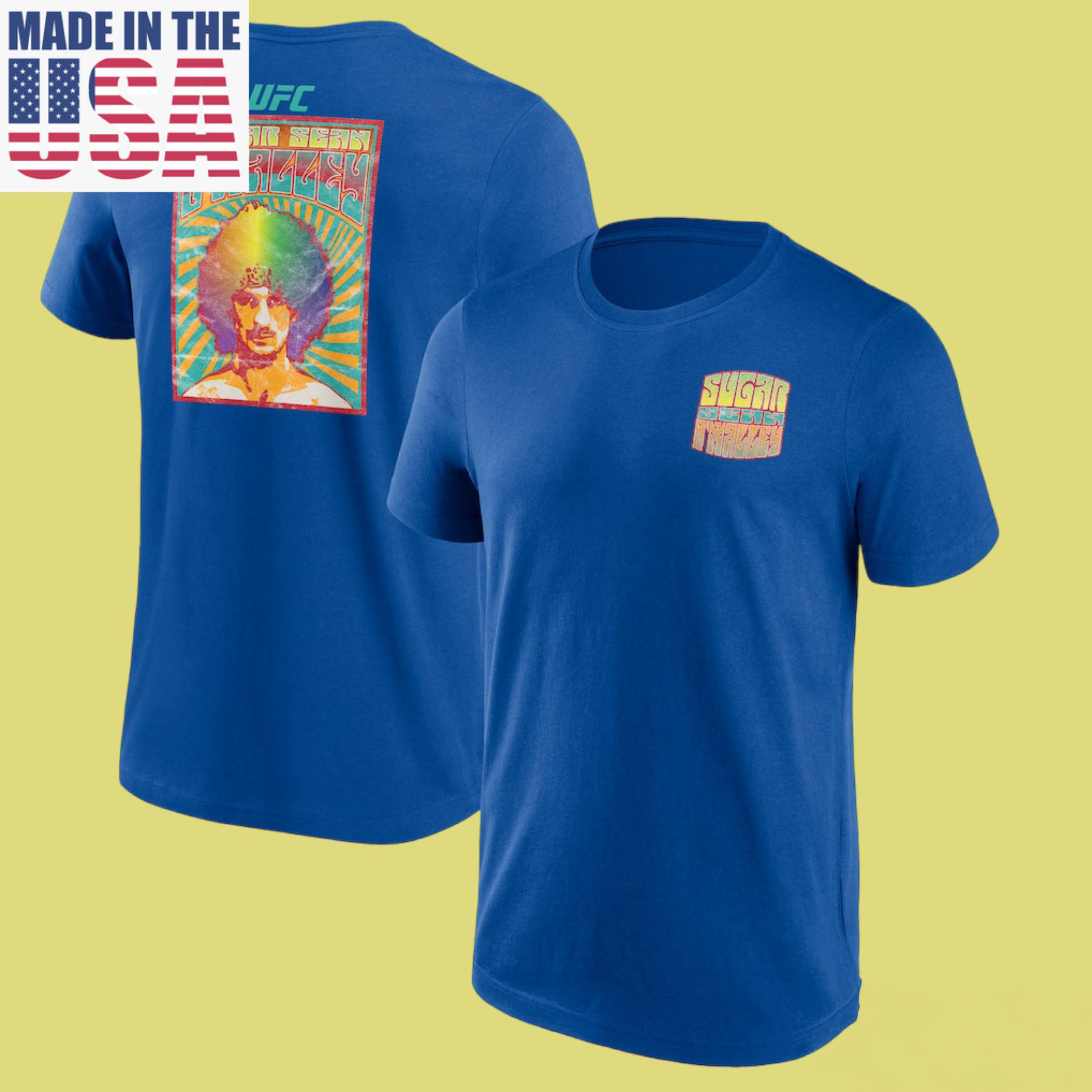 UFC Sugar Sean OMalley Royal Graphic T Shirt MMA Fan Collection