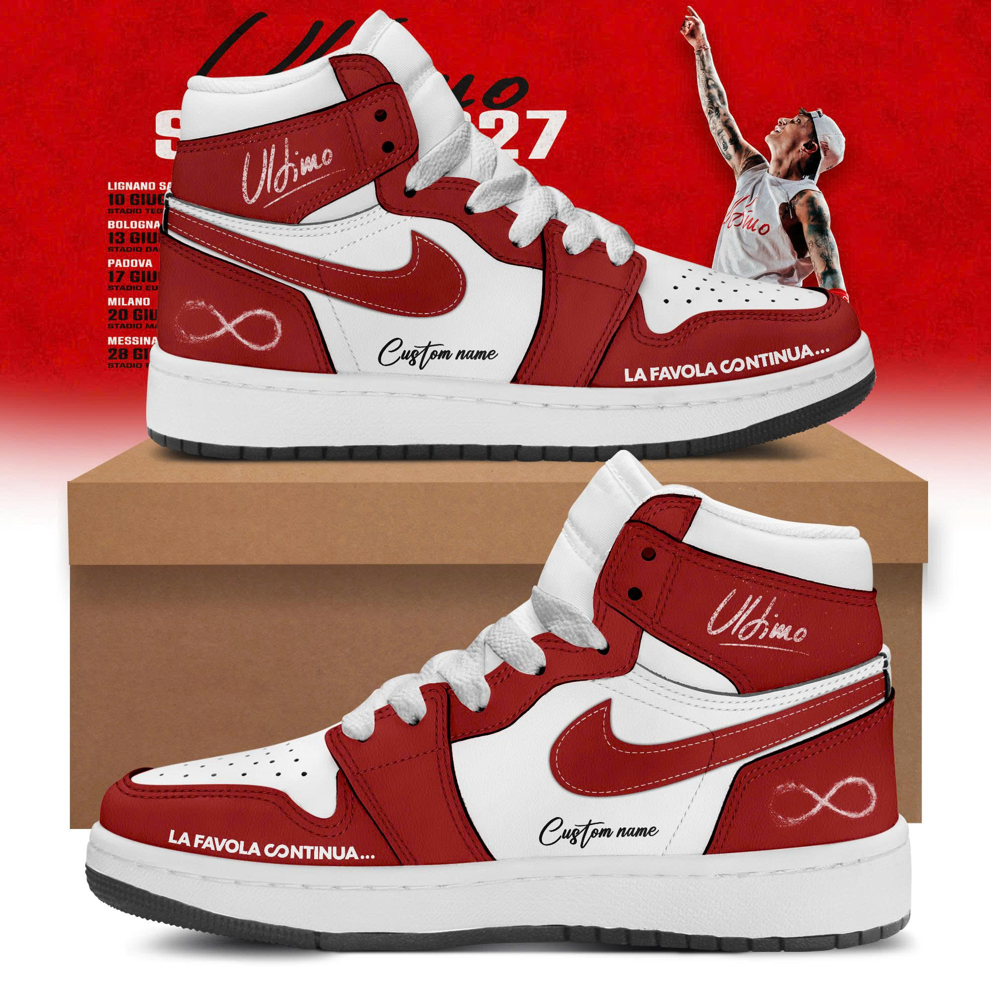 ULTIMO STADI 2027 La Favola Continua High Top Sneakers Gifts For Fans