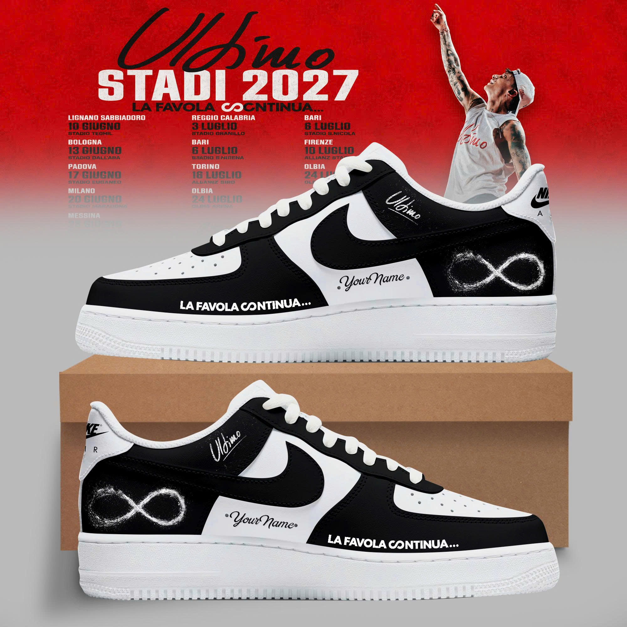 ULTIMO Stadi 2027 Tour Edition Collector Sneakers Collection Gifts For Fans