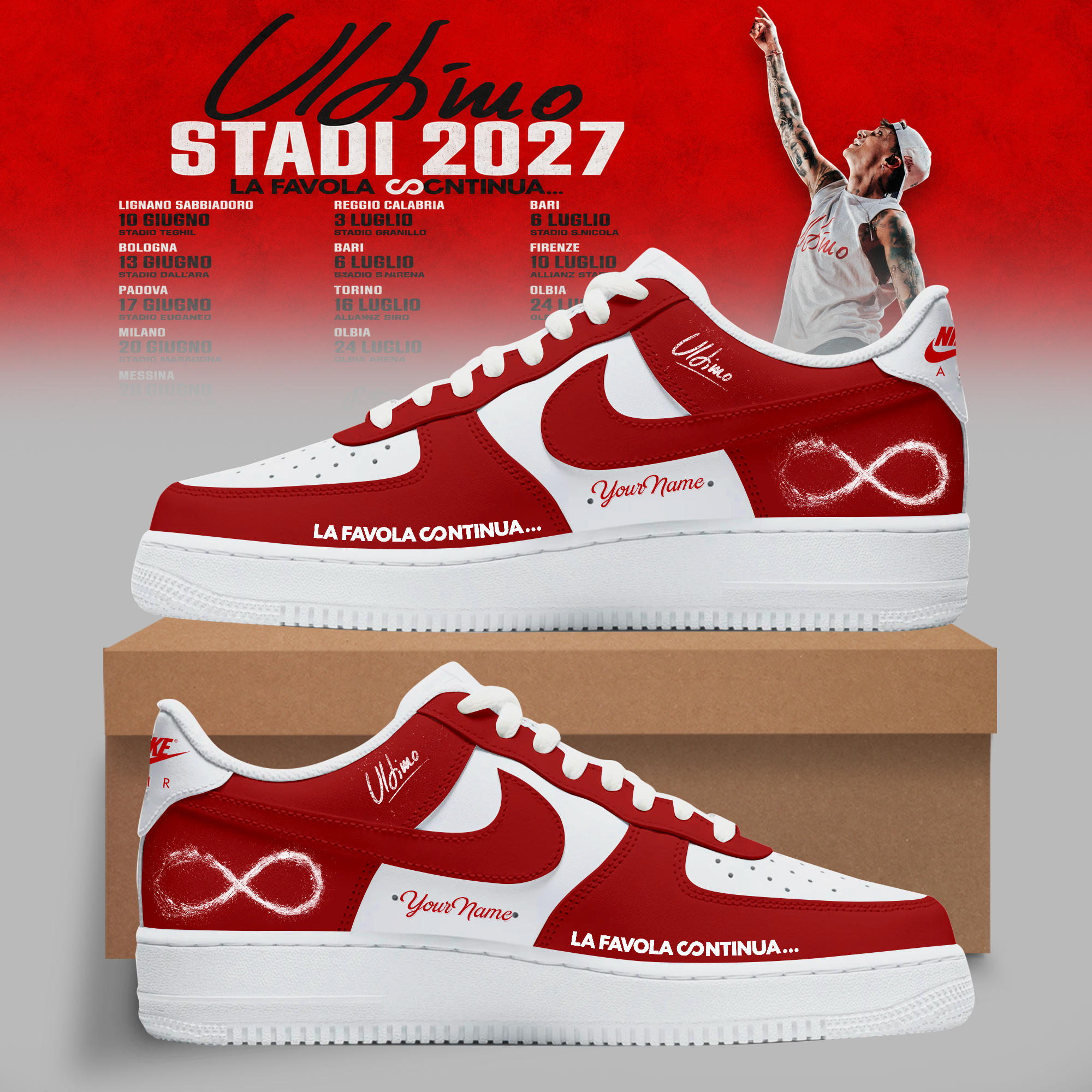 ULTIMO Stadi 2027 Tour Edition Official Fan Sneakers Gifts For Fans