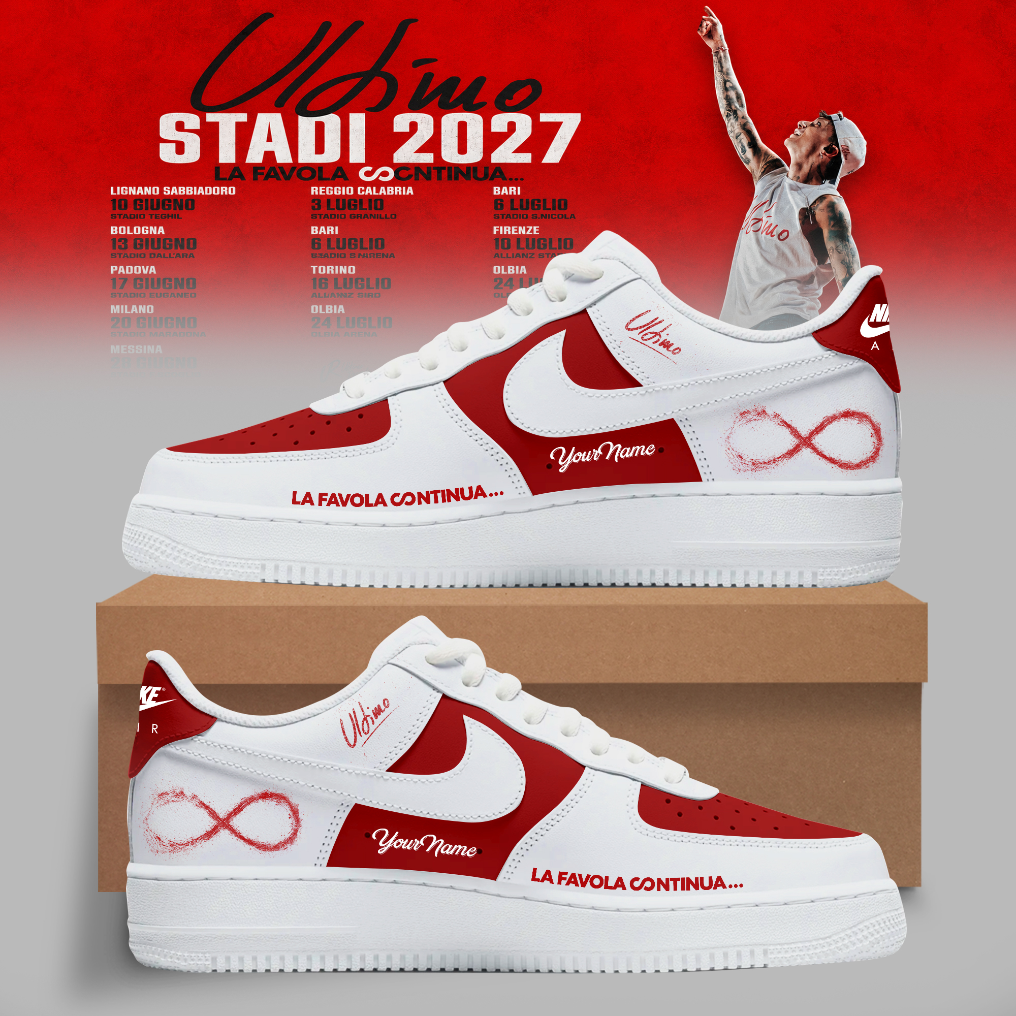 ULTIMO Stadi 2027 Tour Edition Premium Sneakers Gifts For Fans