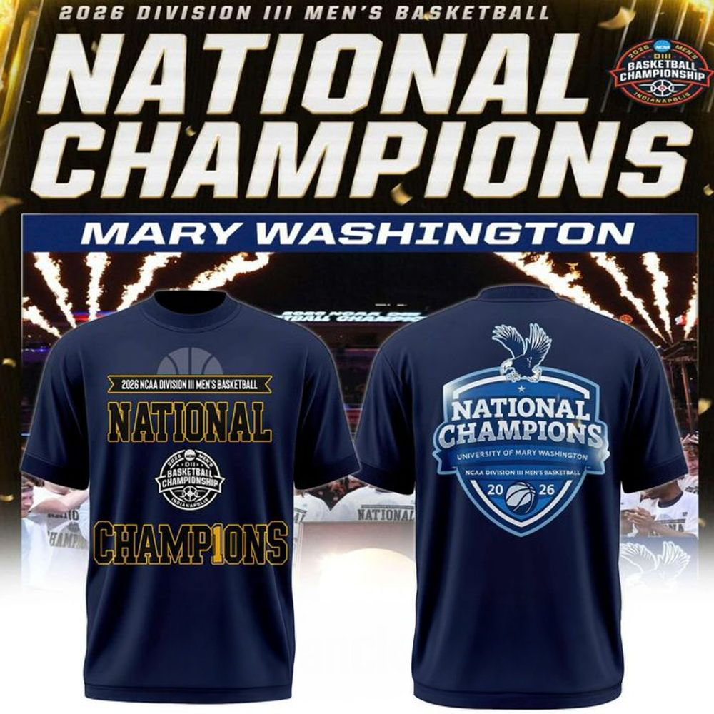 UMW Mens Basketball 2026 NCAA Division III National Champions Shirt