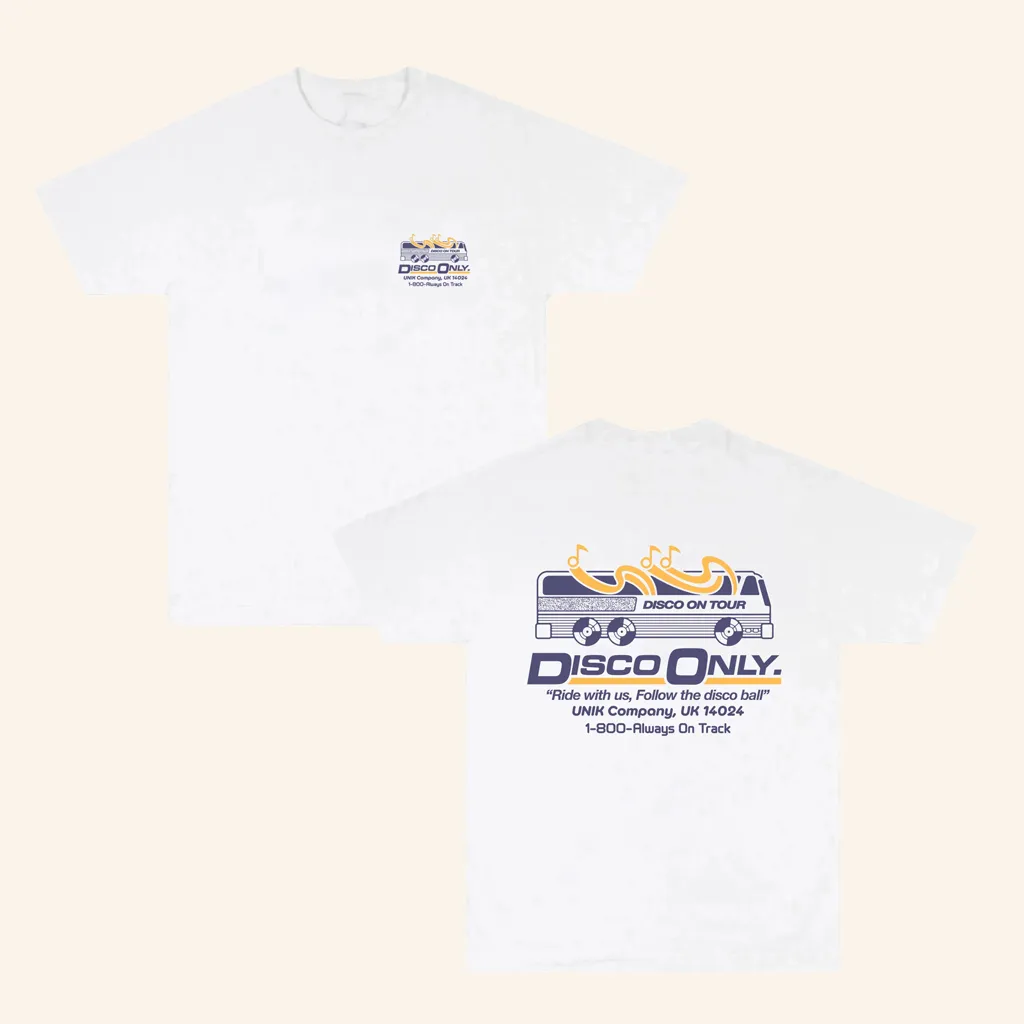 UNIK Clothing Merch Disco Only On Tour White TShirt Best Birthday Gift For Husband