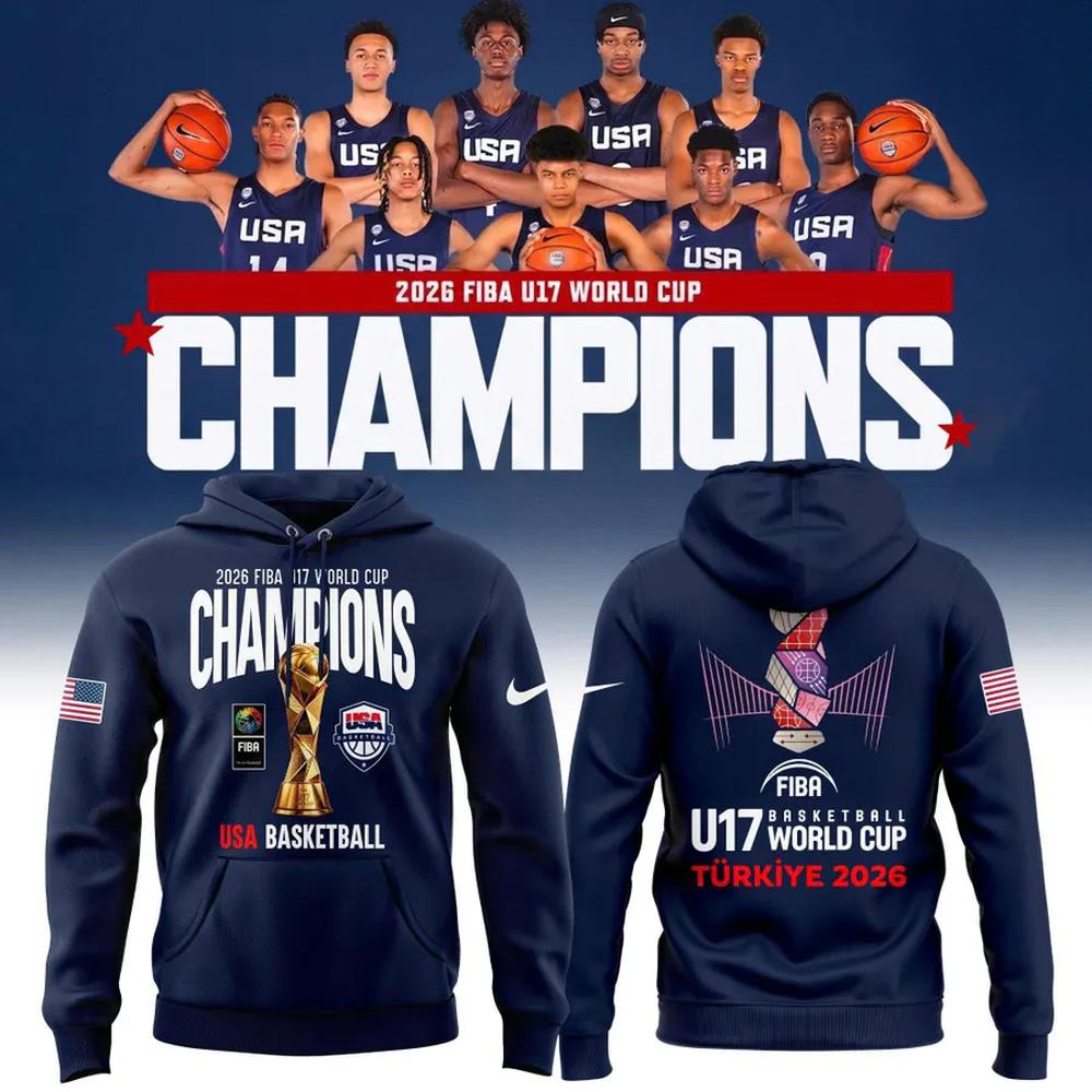 USA Basketball FIBA U17 World Cup 2026 Champions Hoodie Fan Edition
