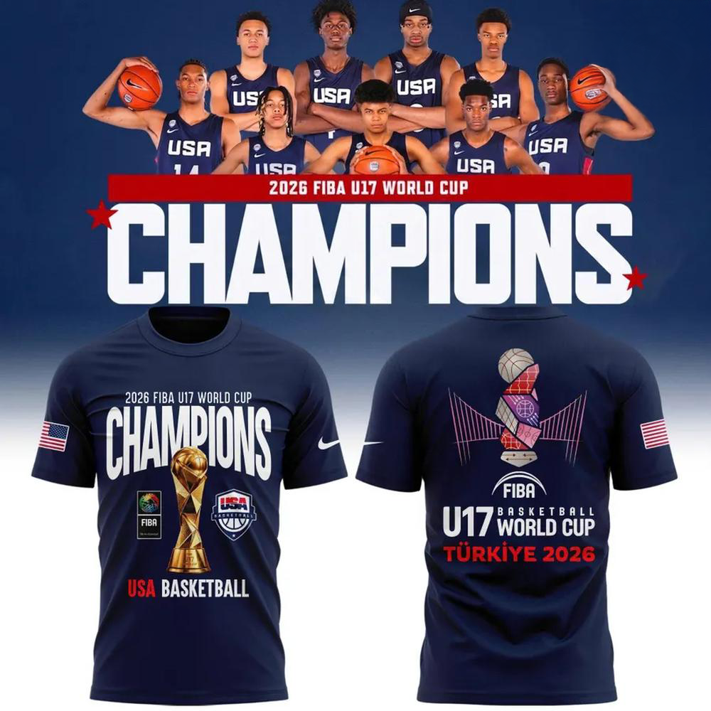 USA Basketball FIBA U17 World Cup 2026 Champions T Shirt Fan Gift