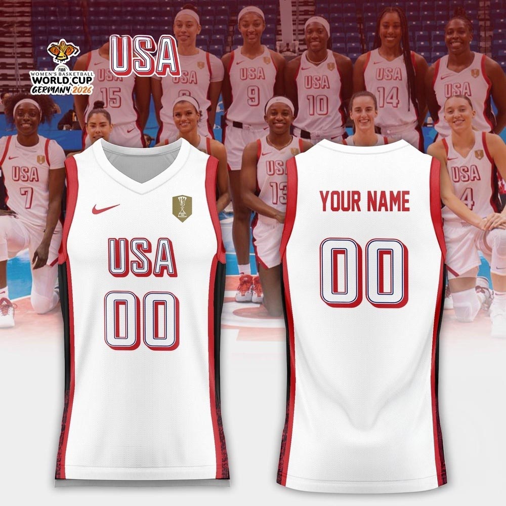 USA Basketball FIBA Womens World Cup 2026 White Jersey Limited Collection 1 - Unicasport USA Basketball FIBA Womens World Cup 2026 White Jersey Limited Collection