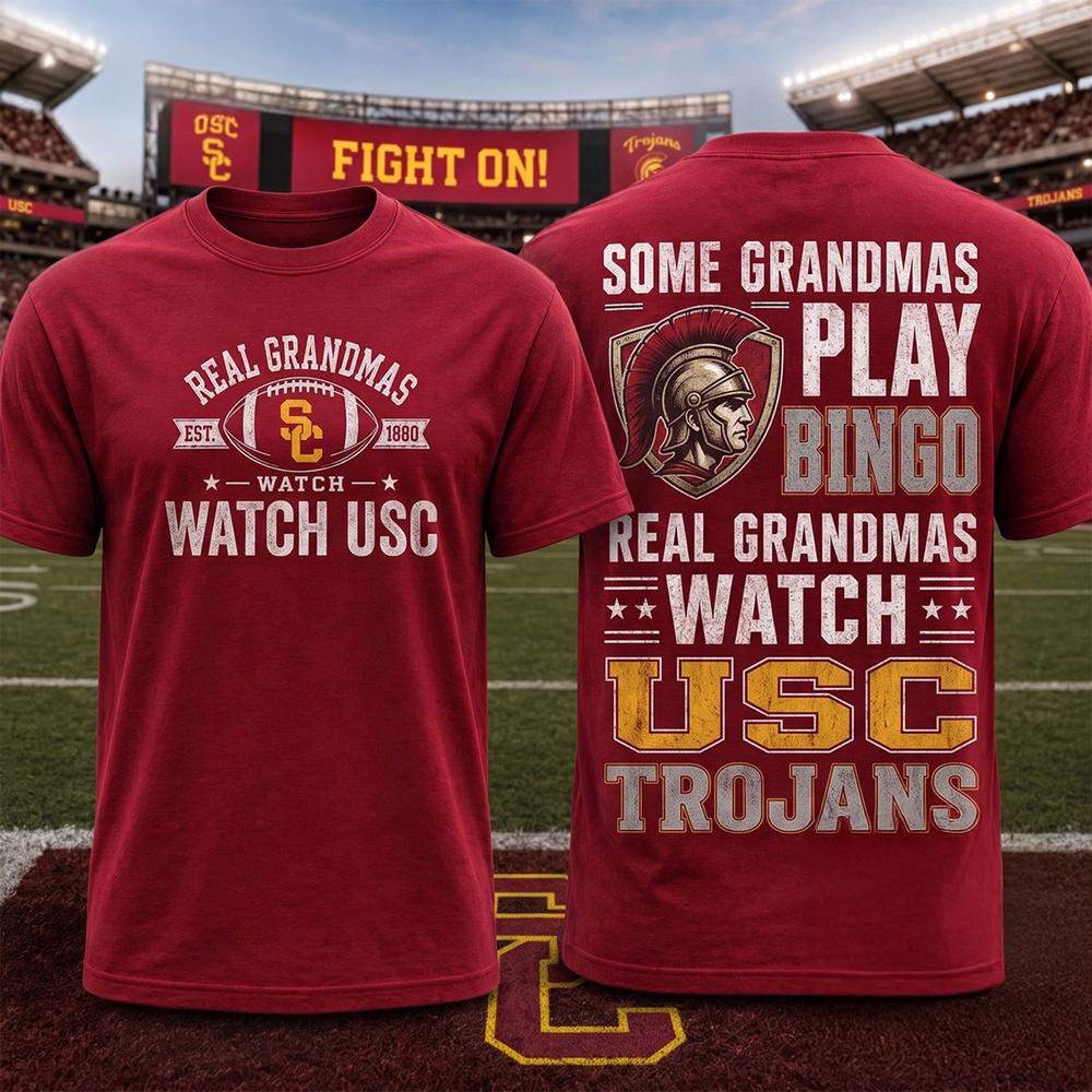 USC Trojans NCAA Real Grandma Team Unisex 3D All Over Print Shirt