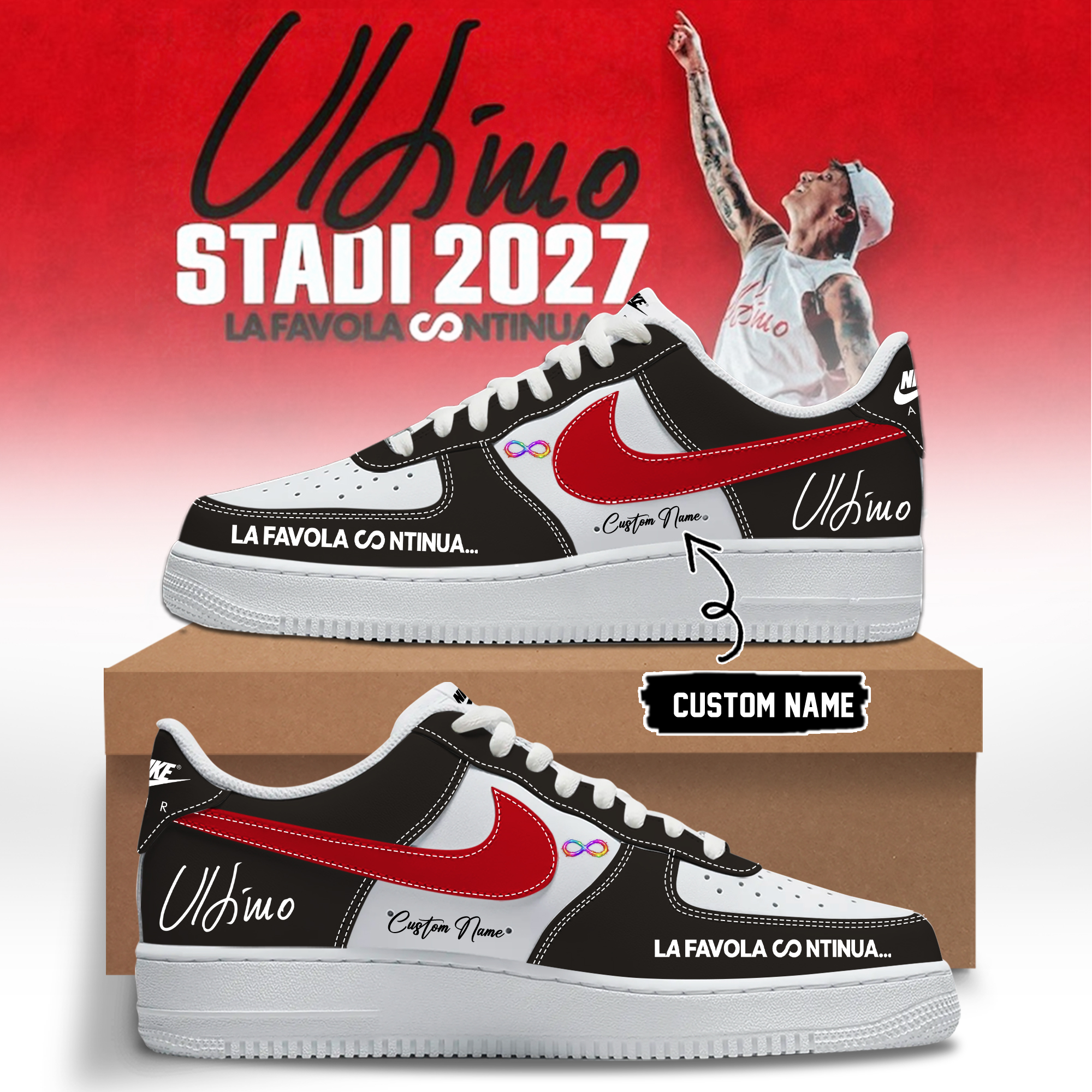 Ultimo Stadi 2027 La Favola Continua Air Force One Sneakers Collector Edition