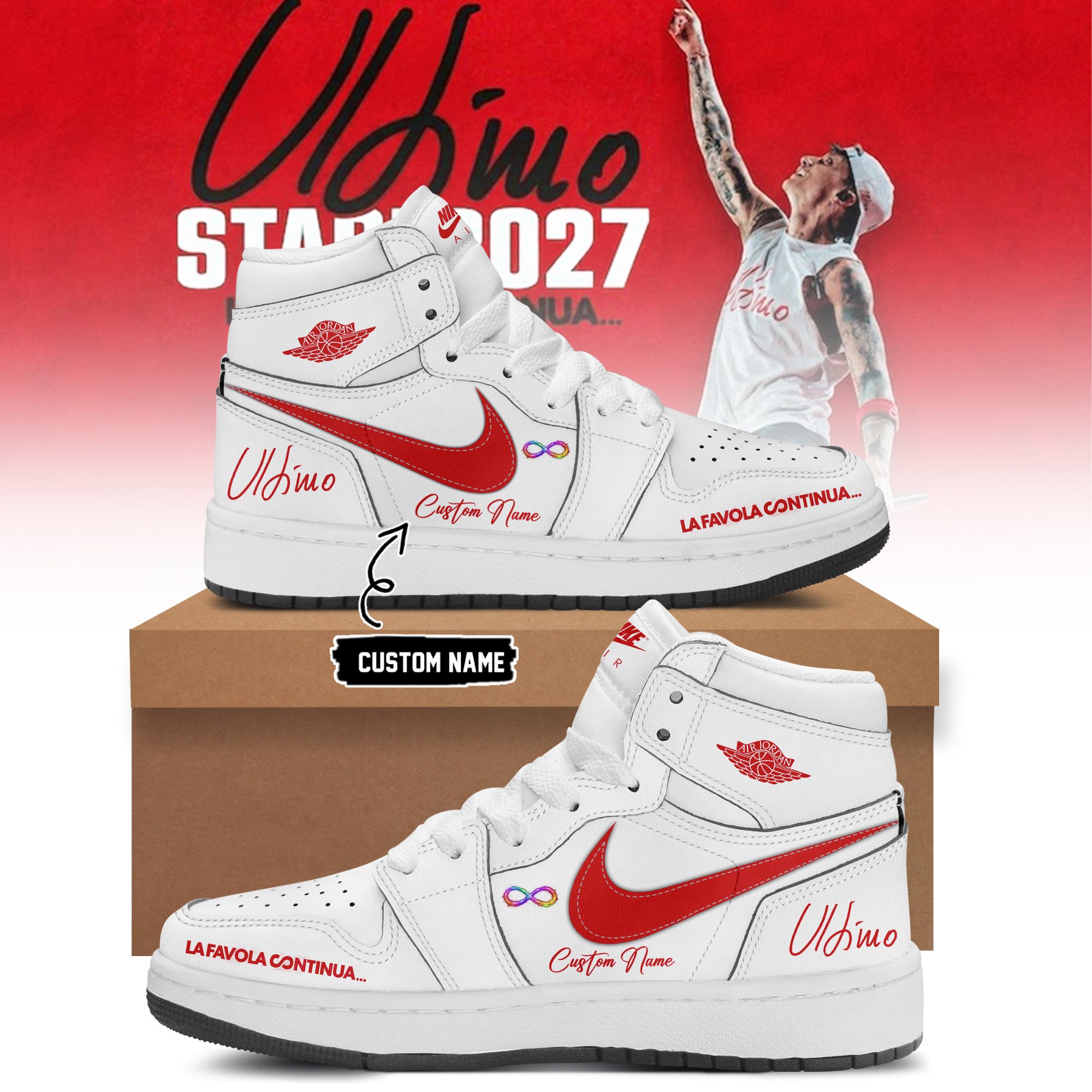 Ultimo Stadi 2027 La Favola Continua Air Force One Sneakers Signature Edition
