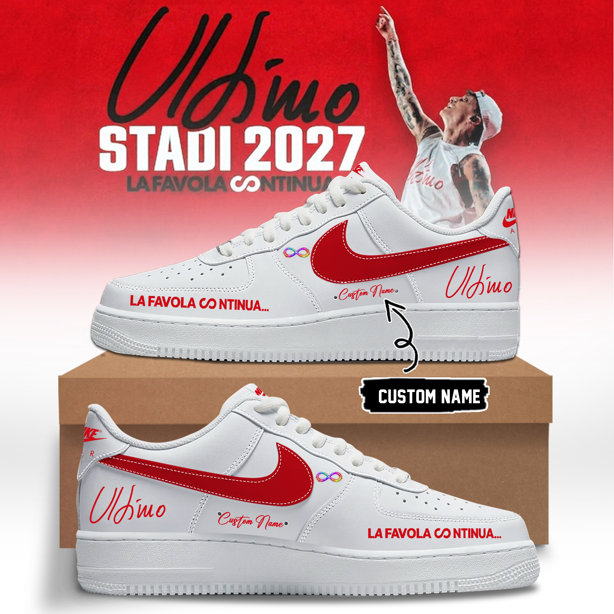 Ultimo Stadi 2027 La Favola Continua Air Jordan One Sneakers Classic Edition