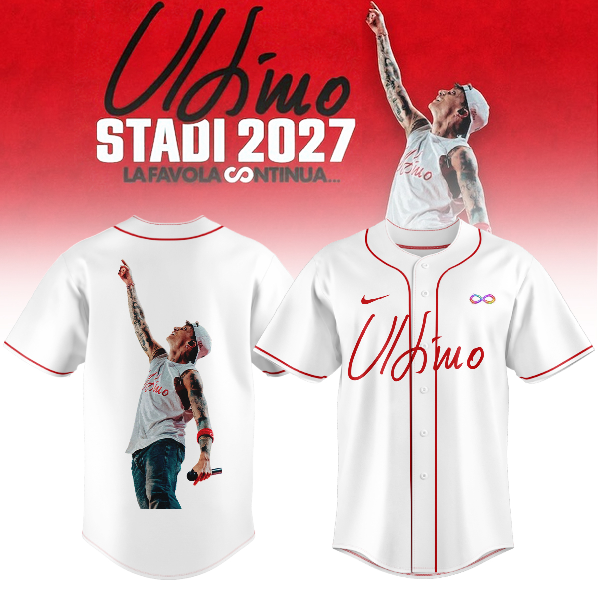 Ultimo Stadi 2027 La Favola Continua Baseball Jersey Signature Edition
