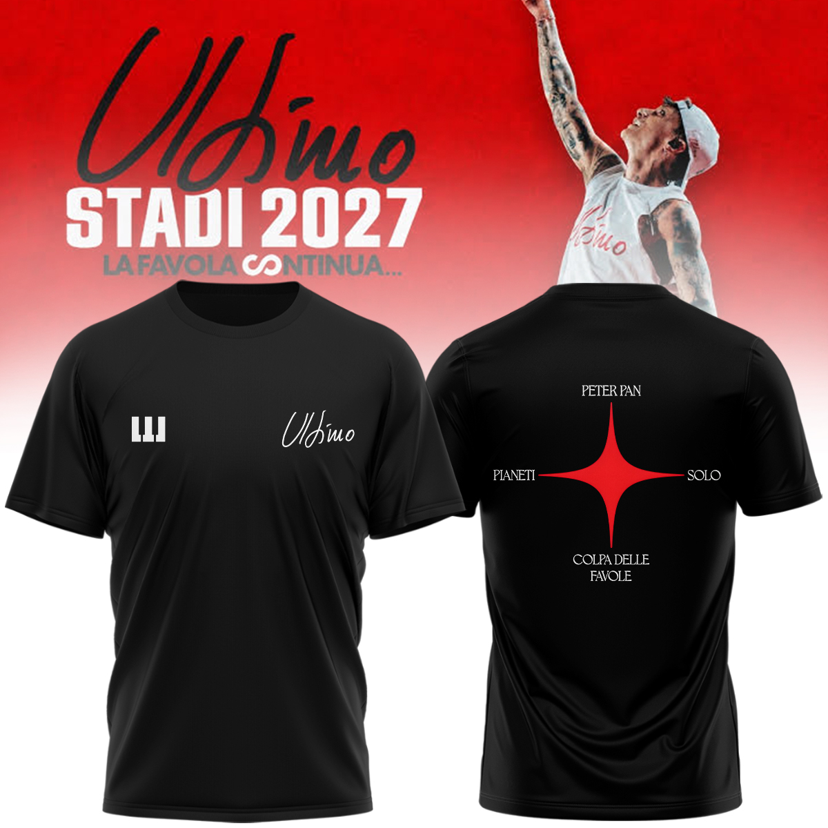 Ultimo Stadi 2027 La Favola Continua Premium Concert Graphic Tee