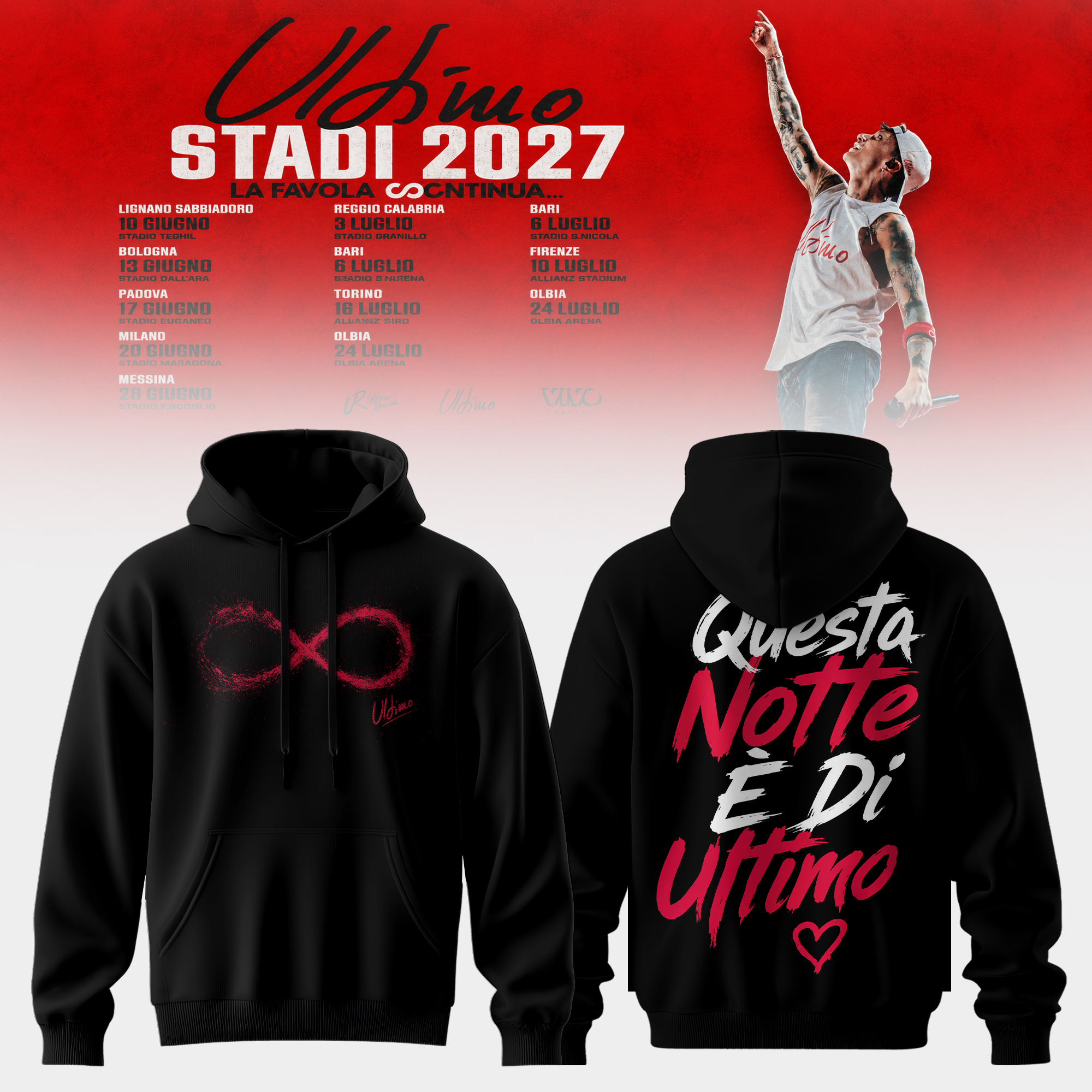 Ultimo Stadi 2027 Official Tour Hoodie Collection Gifts For Fans