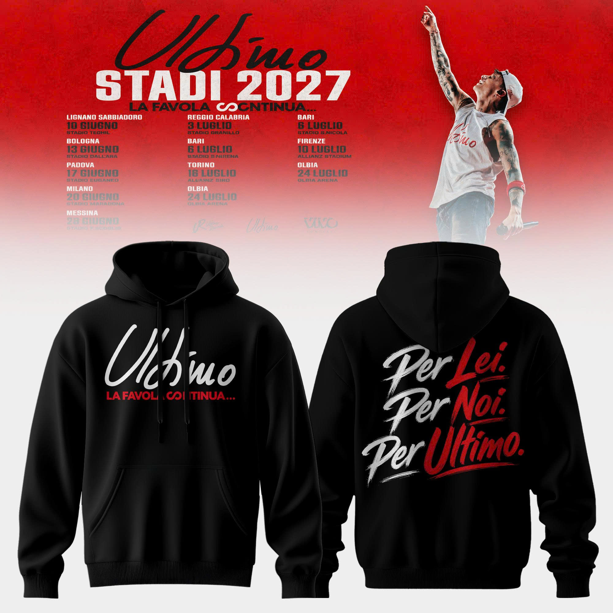 Ultimo Stadi 2027 Premium Concert Hoodie Collection