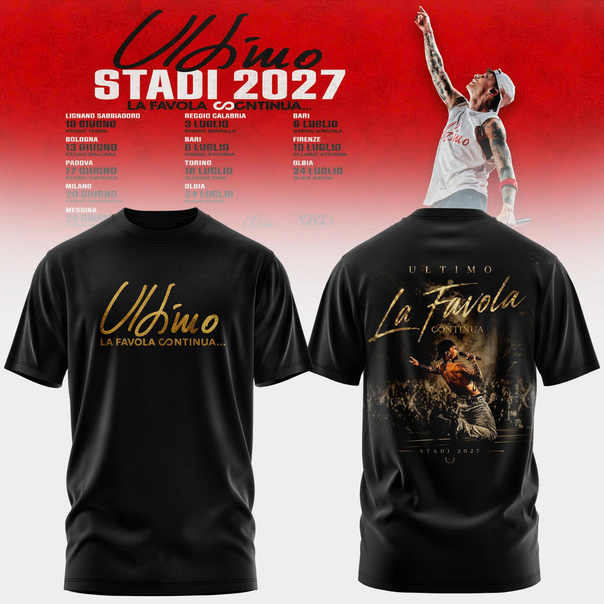 Ultimo Stadi 2027 Premium Signature Tour Tee