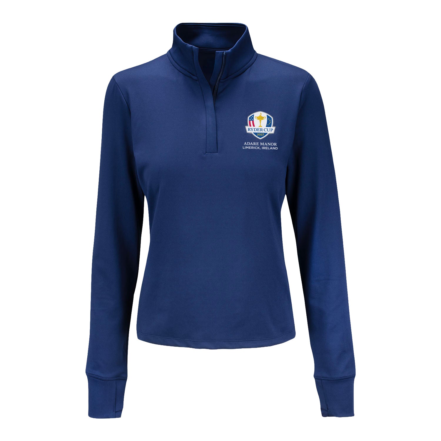 Merch Rhyder Under Armour 2027 Ryder Cup Women's Motion Quarter Zip in Navy Merch ...