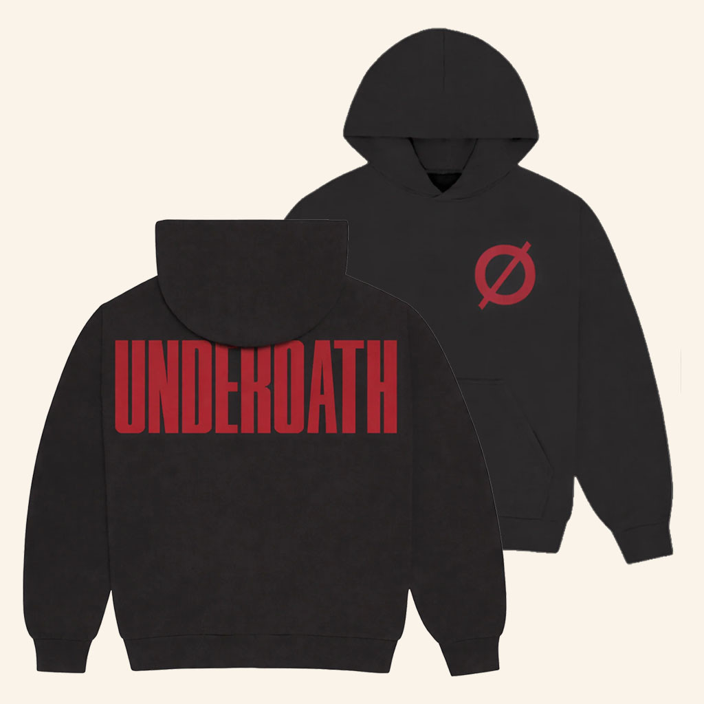 Underoath Merch 2026 Black Icon Hoodie Underoath Hoodie Birthday Gift For Husband