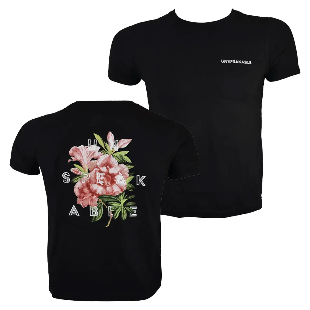 Unspeakable Merch Black Floral TShirt Gift Ideas For Her