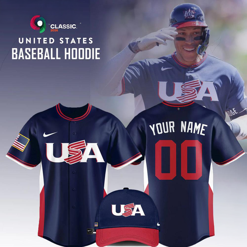 Usa Baseball 2026 World Classic Limited Edition Navy Jersey Shirt