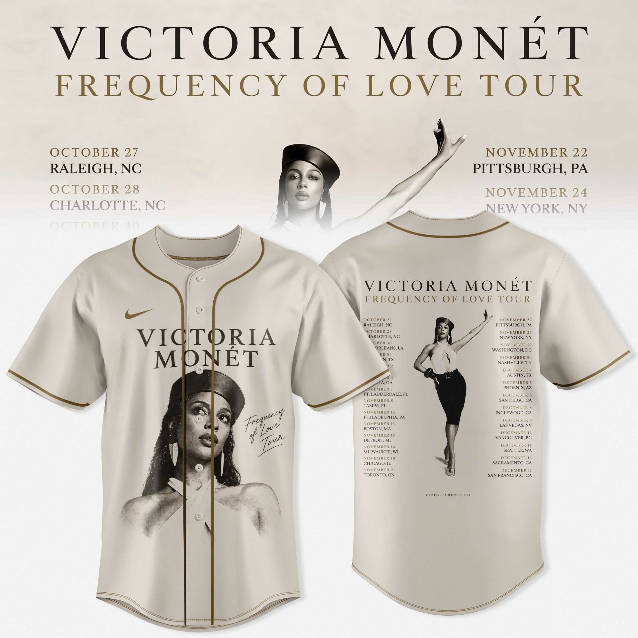 VICTORIA MONÉT FREQUENCY OF LOVE TOUR JERSEY Music Fanwear 1 - Unicasport VICTORIA MONÉT FREQUENCY OF LOVE TOUR JERSEY Music Fanwear