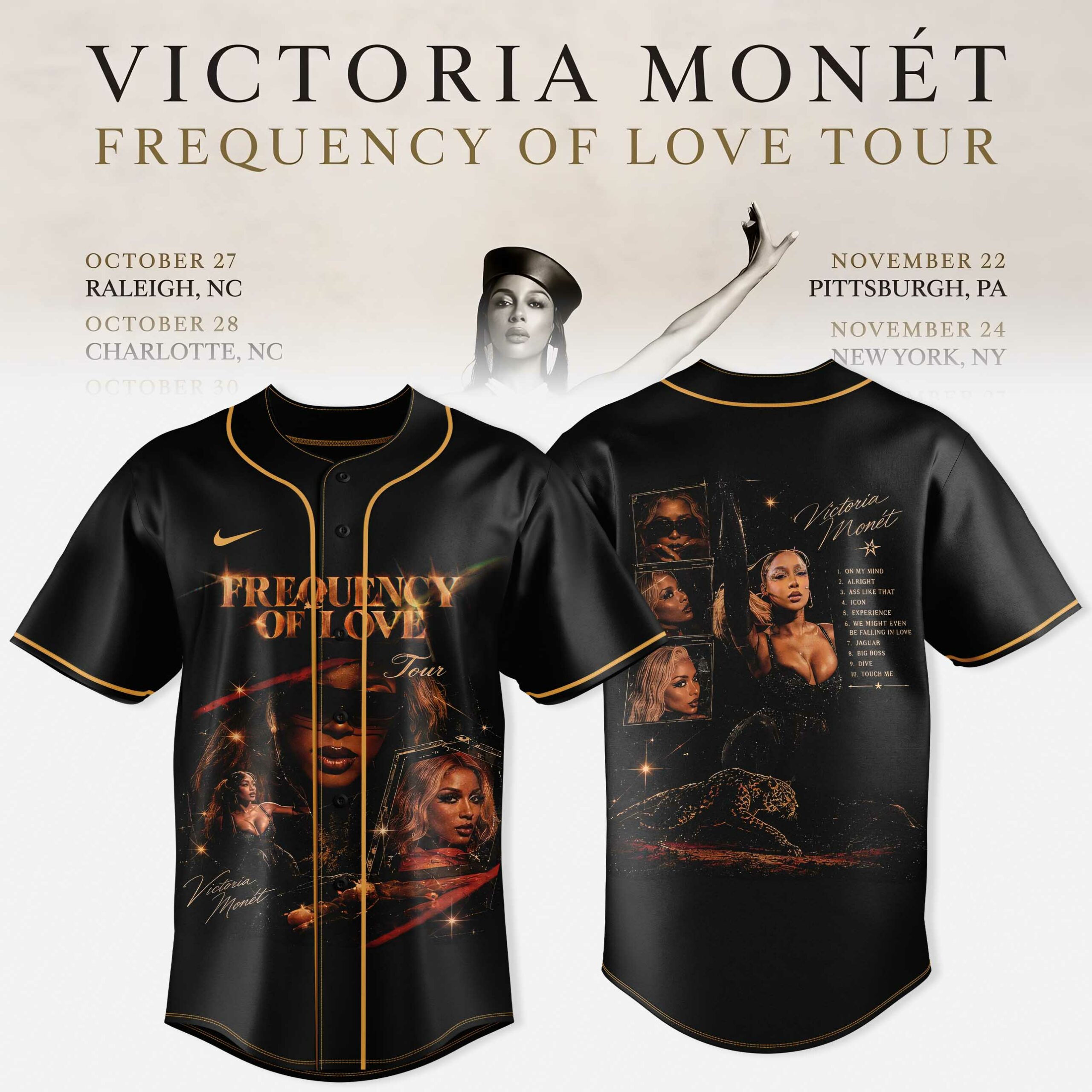 VICTORIA MONÉT FREQUENCY OF LOVE TOUR JERSEY Tour Apparel 1 - Unicasport VICTORIA MONÉT FREQUENCY OF LOVE TOUR JERSEY Tour Apparel