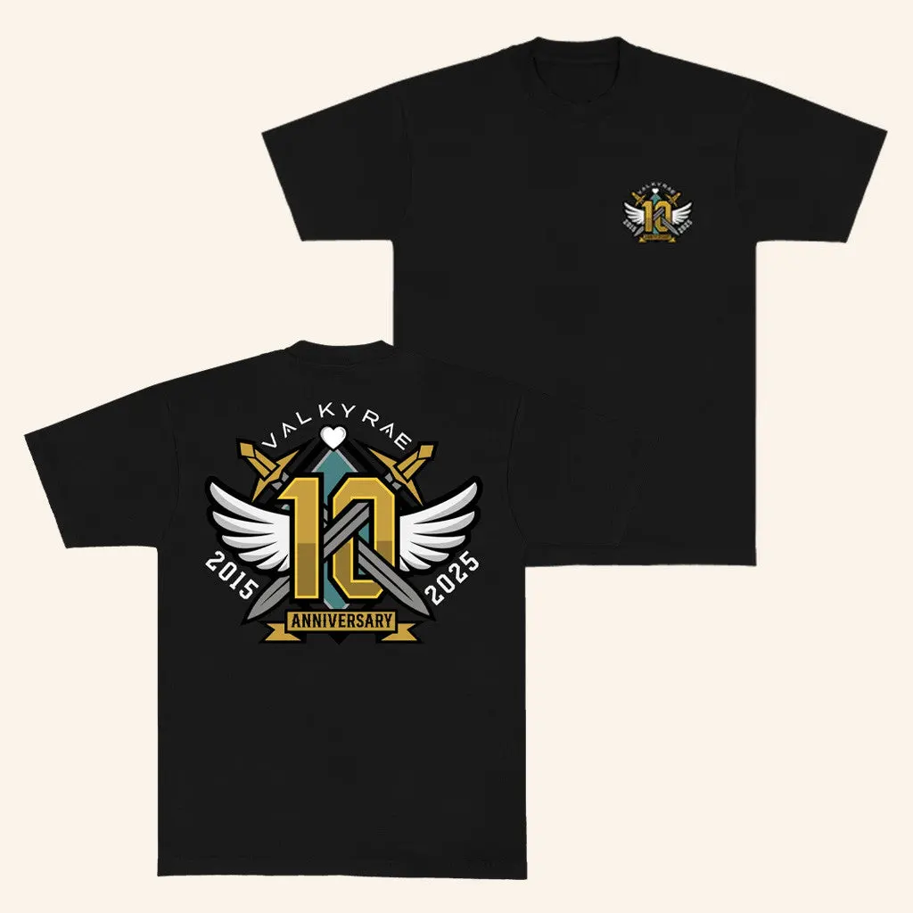 Valkyrae Merch 10 Year Black TShirt Present For Husband
