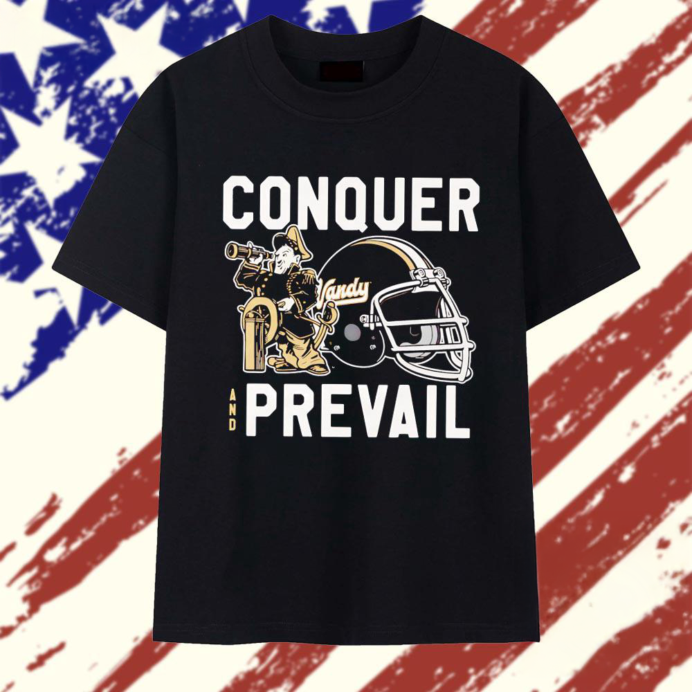 Vanderbilt Commodores Conquer and Prevail Pirate Mascot Graphic T Shirt