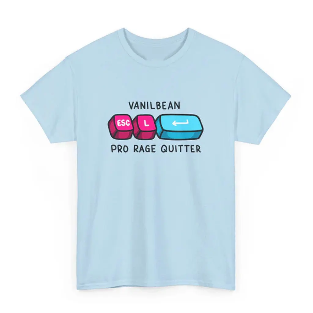 Vanilbean Merch Pro Rage Quitter TShirt Gifts For Wife