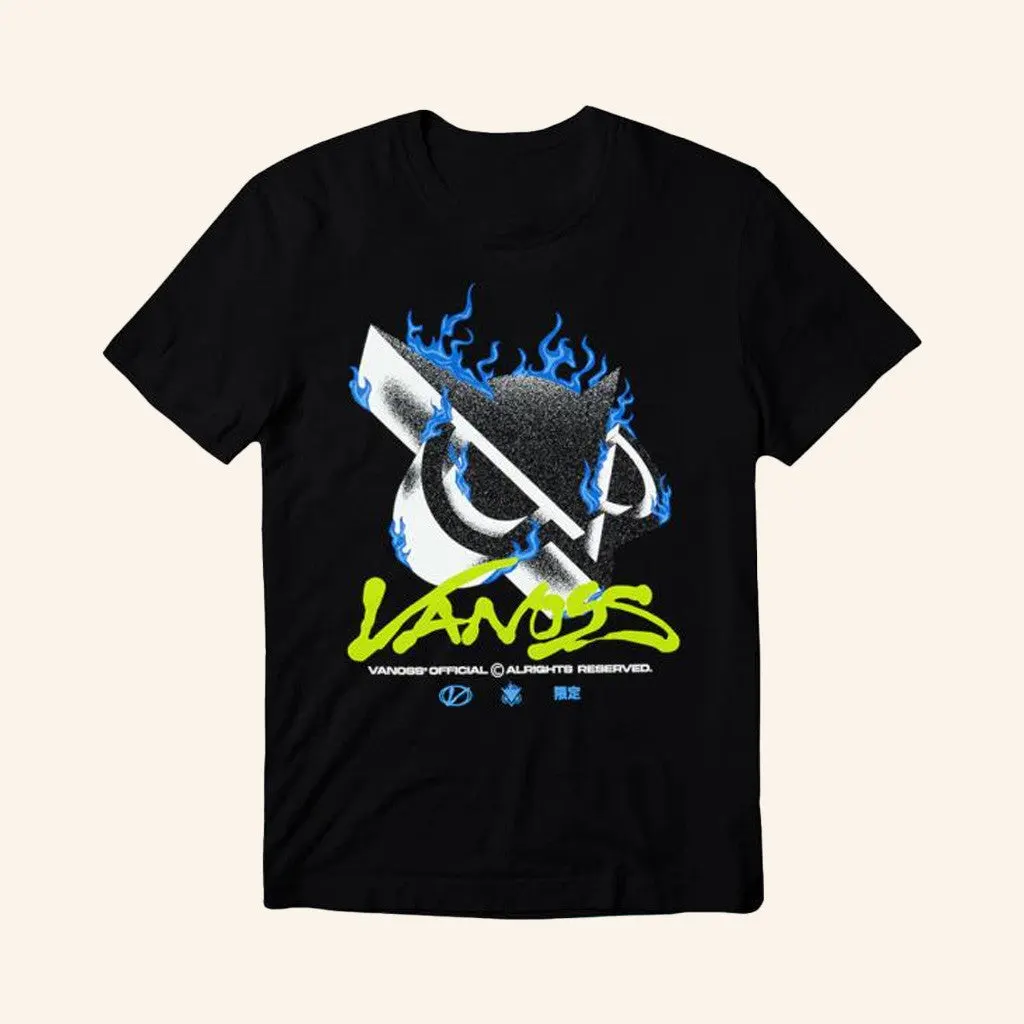 Vanoss Merch Vanoss Burning Black TShirt Gifts For Besties