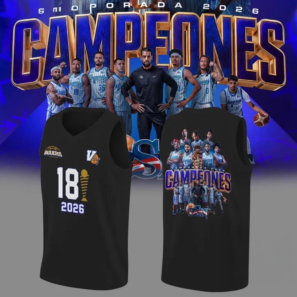 Vaqueros de Bayamon 2026 BSN Champions Team Graphic Basketball Jersey Championship Basketball Fan Apparel 2 - Unicasport Vaqueros de Bayamon 2026 BSN Champions Team Graphic Basketball Jersey Championship Basketball Fan Apparel