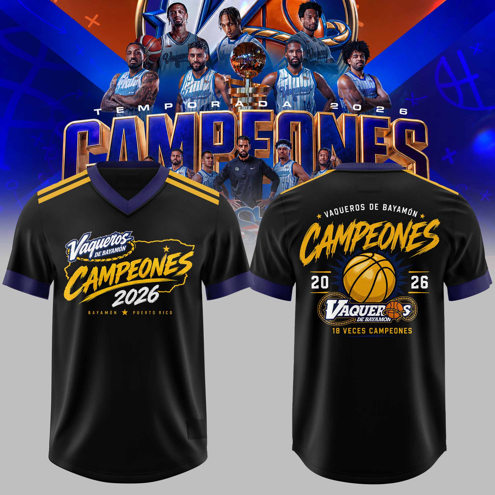 Vaqueros de Bayamon 2026 Campeones Football Jersey All Over Graphic Basketball Supporter Gift 1 - Unicasport Vaqueros de Bayamon 2026 Campeones Football Jersey All Over Graphic Basketball Supporter Gift