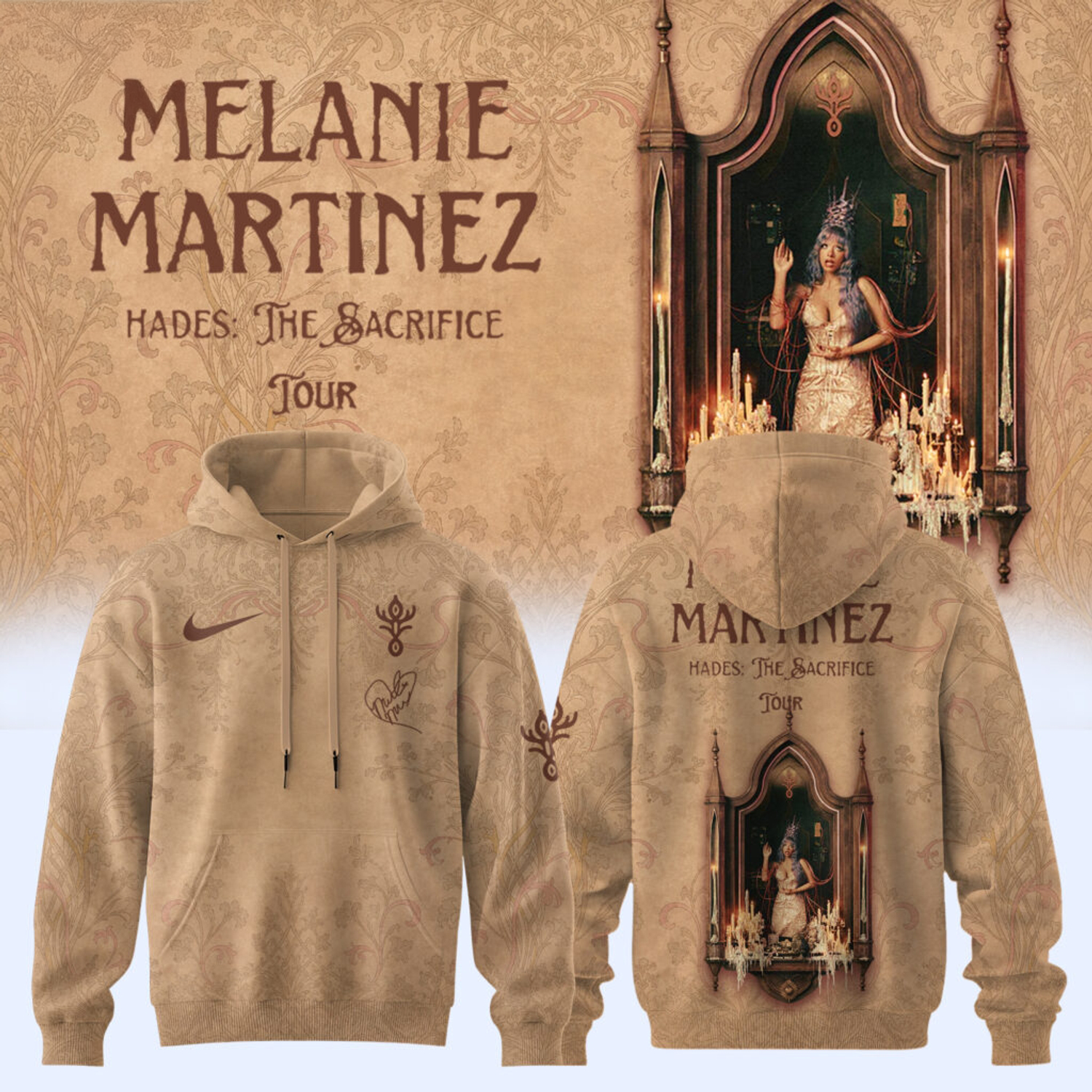 Vintage Melanie Martinez Hades The Sacrifice Tour 2026 Signature Pullover Hoodie