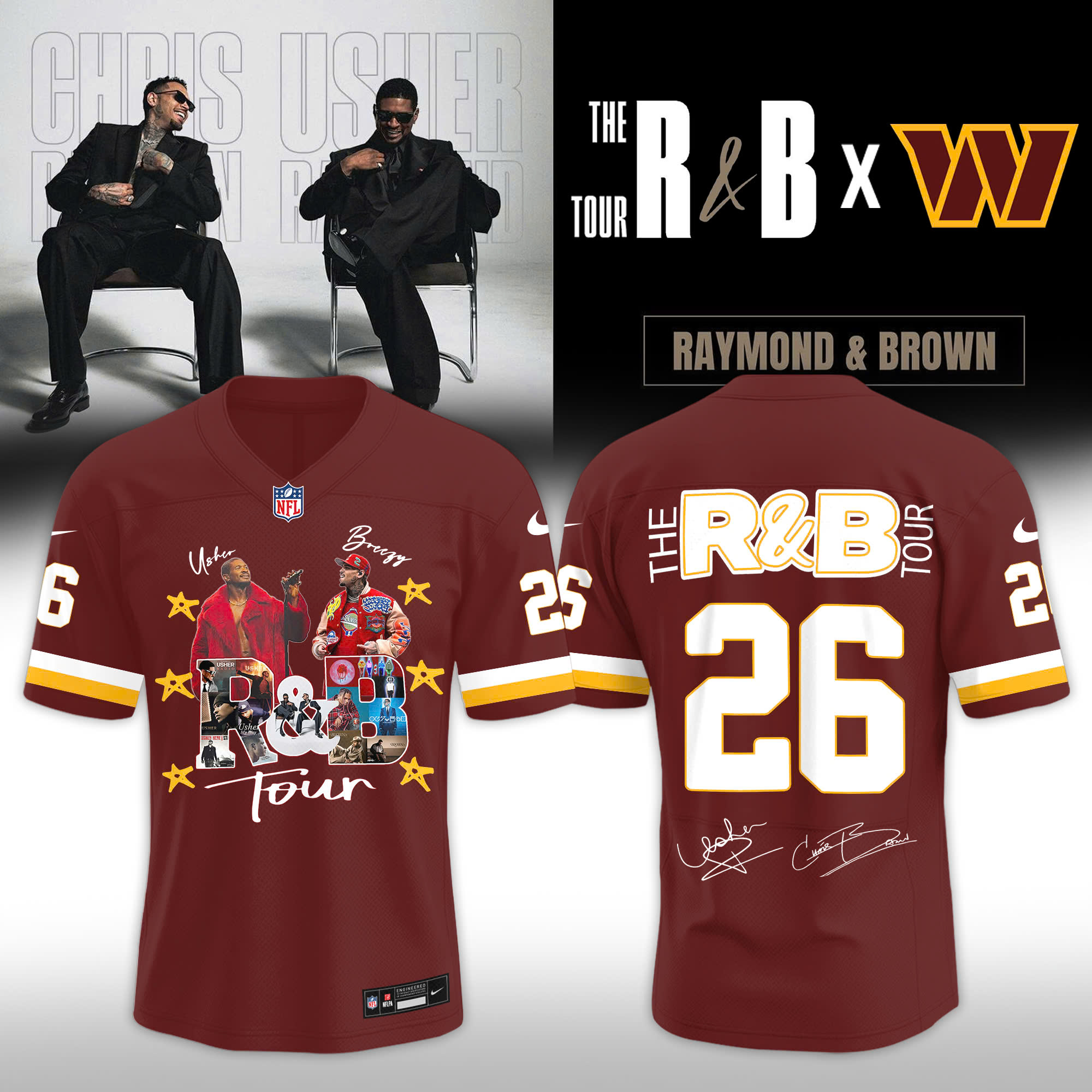 WC x The R And B Tour Premium Baseball Jersey Fan Collection