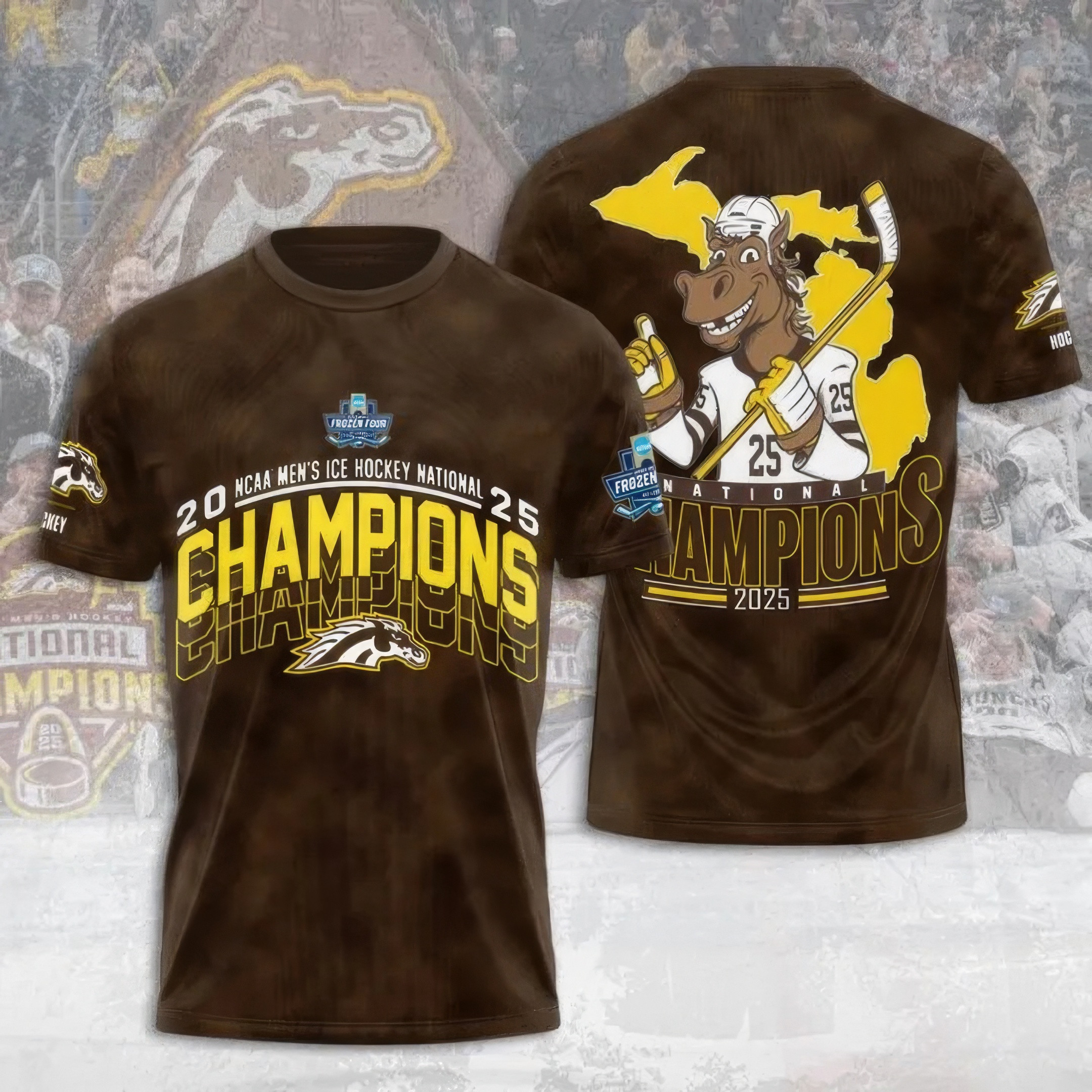 WMU Hockey 2025 National Champion Shirt Best Gifts For Hockey Lovers Merch 2026