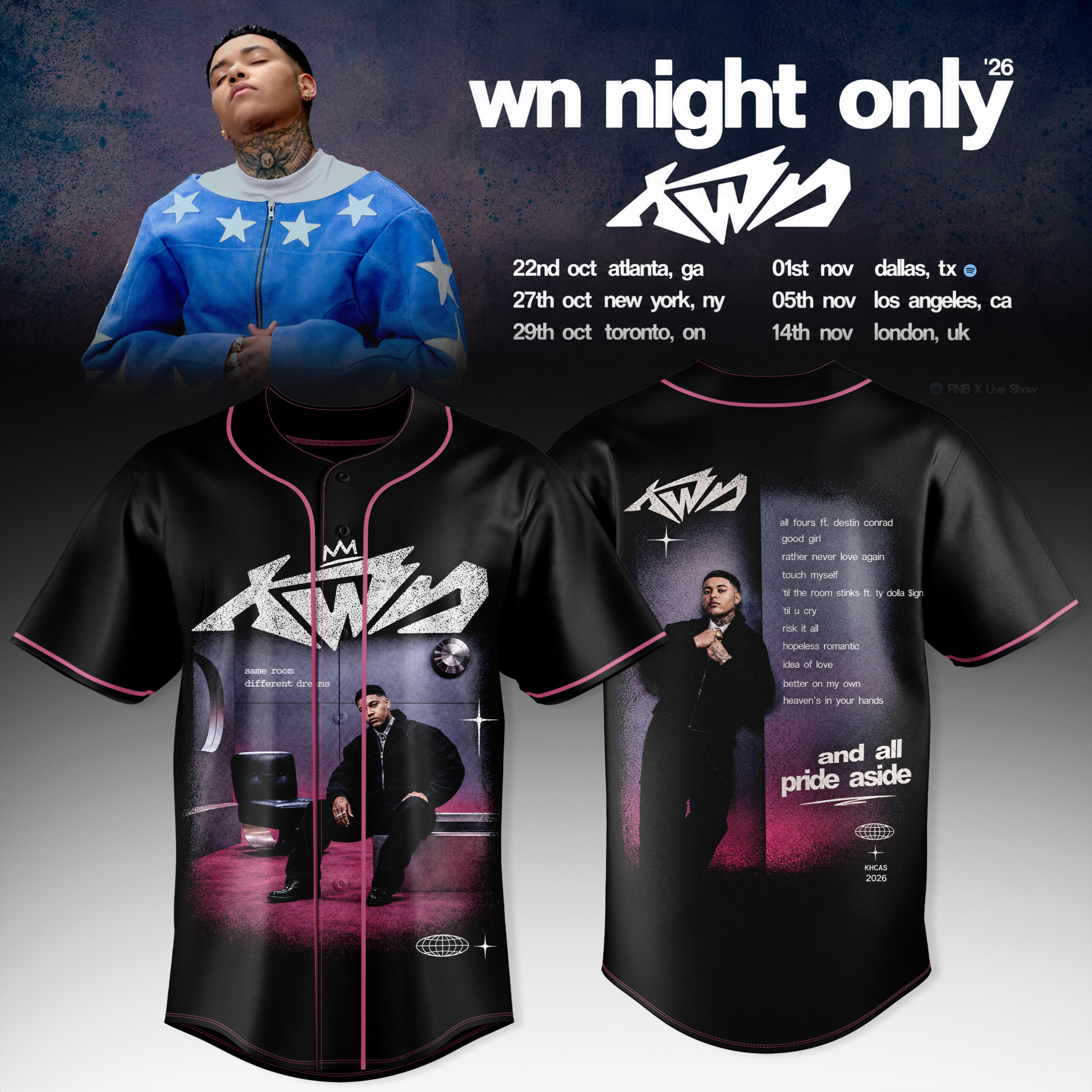 WN Night Only 26 The Collection Jersey Special Edition Fan Merchandise 1 - Unicasport WN Night Only 26 The Collection Jersey Special Edition Fan Merchandise