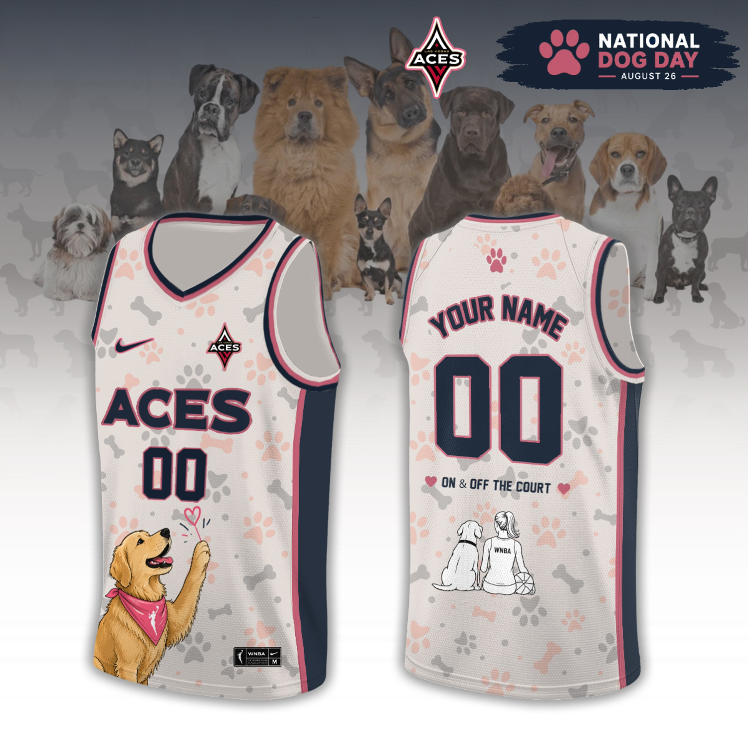 WNBA All Teams x National Dog Day 2026 Limited Edition Jersey Basketball Dog Lover Game Day Apparel 1 - Unicasport WNBA All Teams x National Dog Day 2026 Limited Edition Jersey Basketball Dog Lover Game Day Apparel