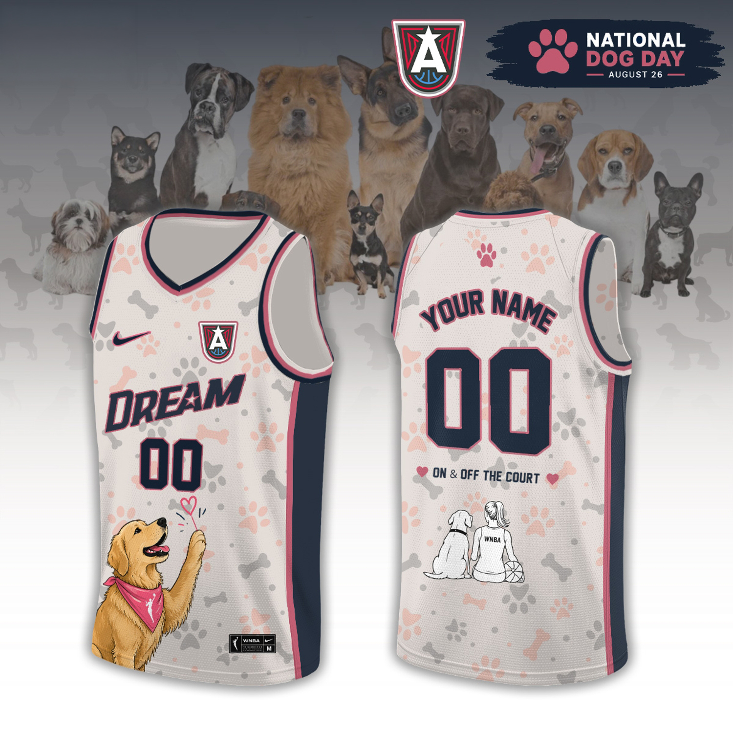 WNBA All Teams x National Dog Day 2026 Limited Edition Jersey Womens Basketball Dog Lover Fan Apparel 1 - Unicasport WNBA All Teams x National Dog Day 2026 Limited Edition Jersey Womens Basketball Dog Lover Fan Apparel
